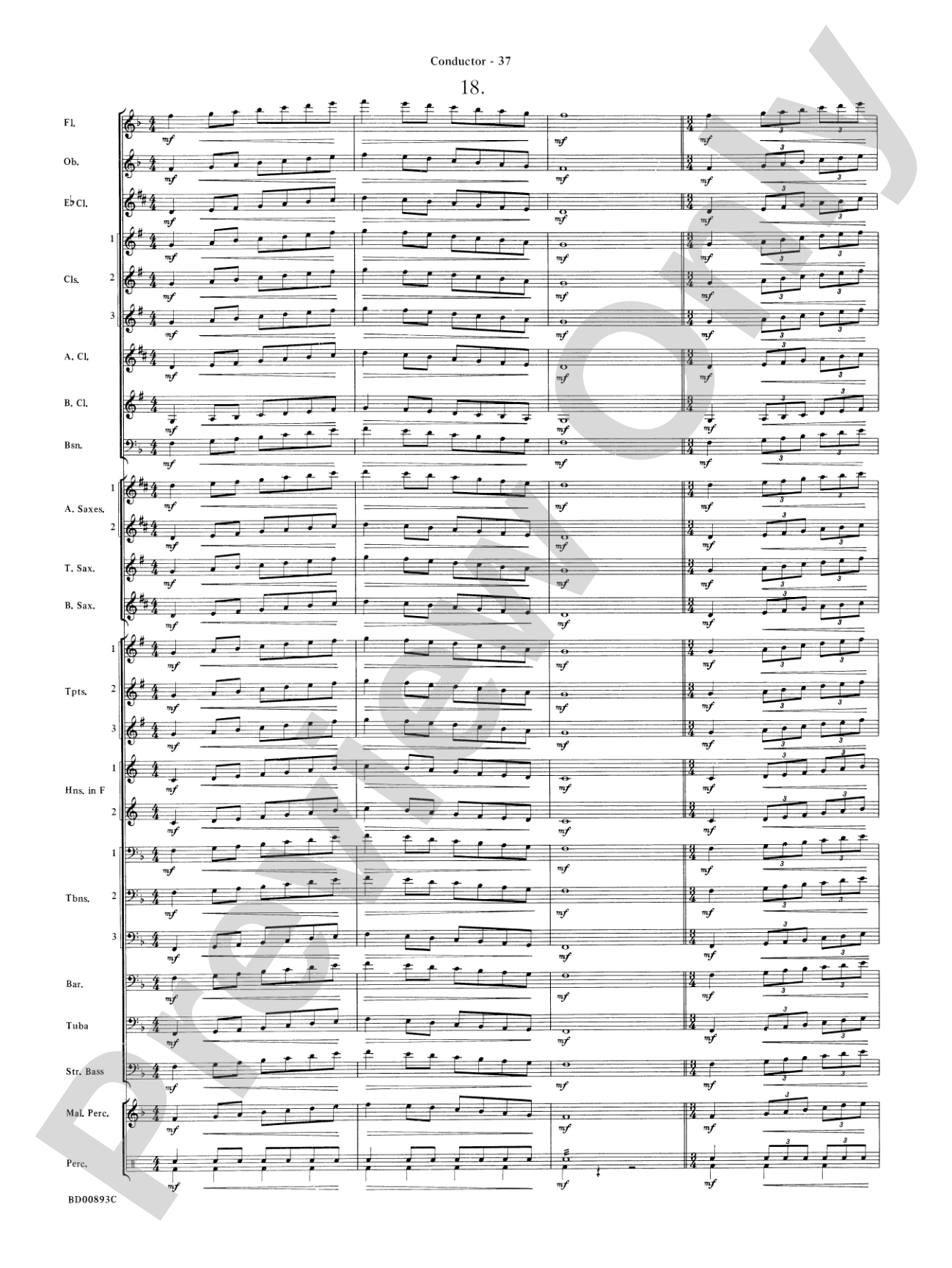 Belwin "Warm-Ups" for Symphonic Band: Score