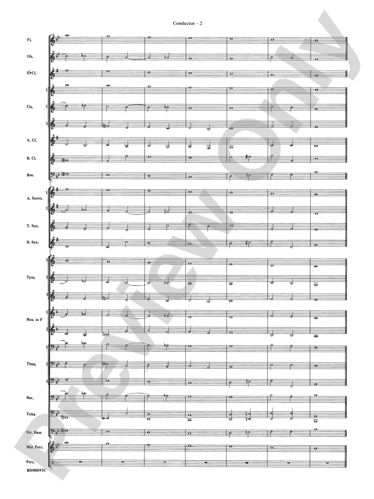 Belwin "Warm-Ups" for Symphonic Band: Score