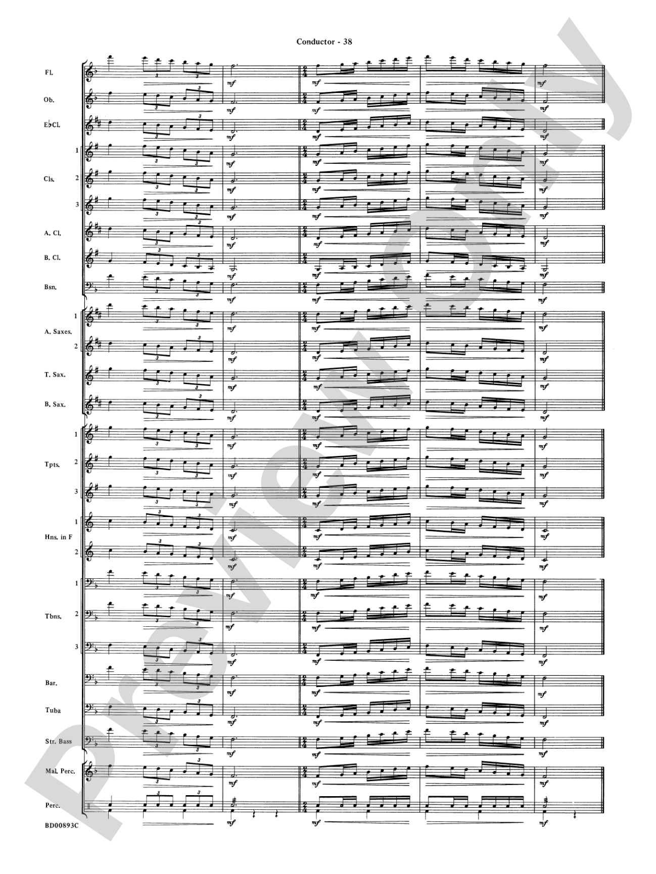 Belwin "Warm-Ups" for Symphonic Band: Score