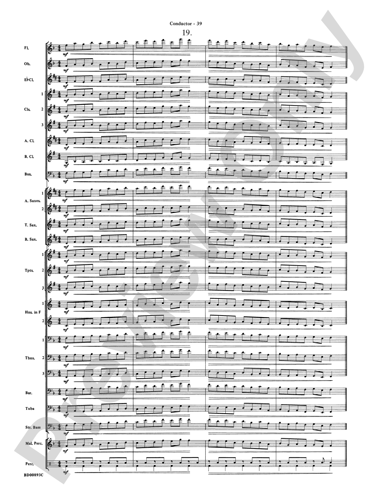 Belwin "Warm-Ups" for Symphonic Band: Score