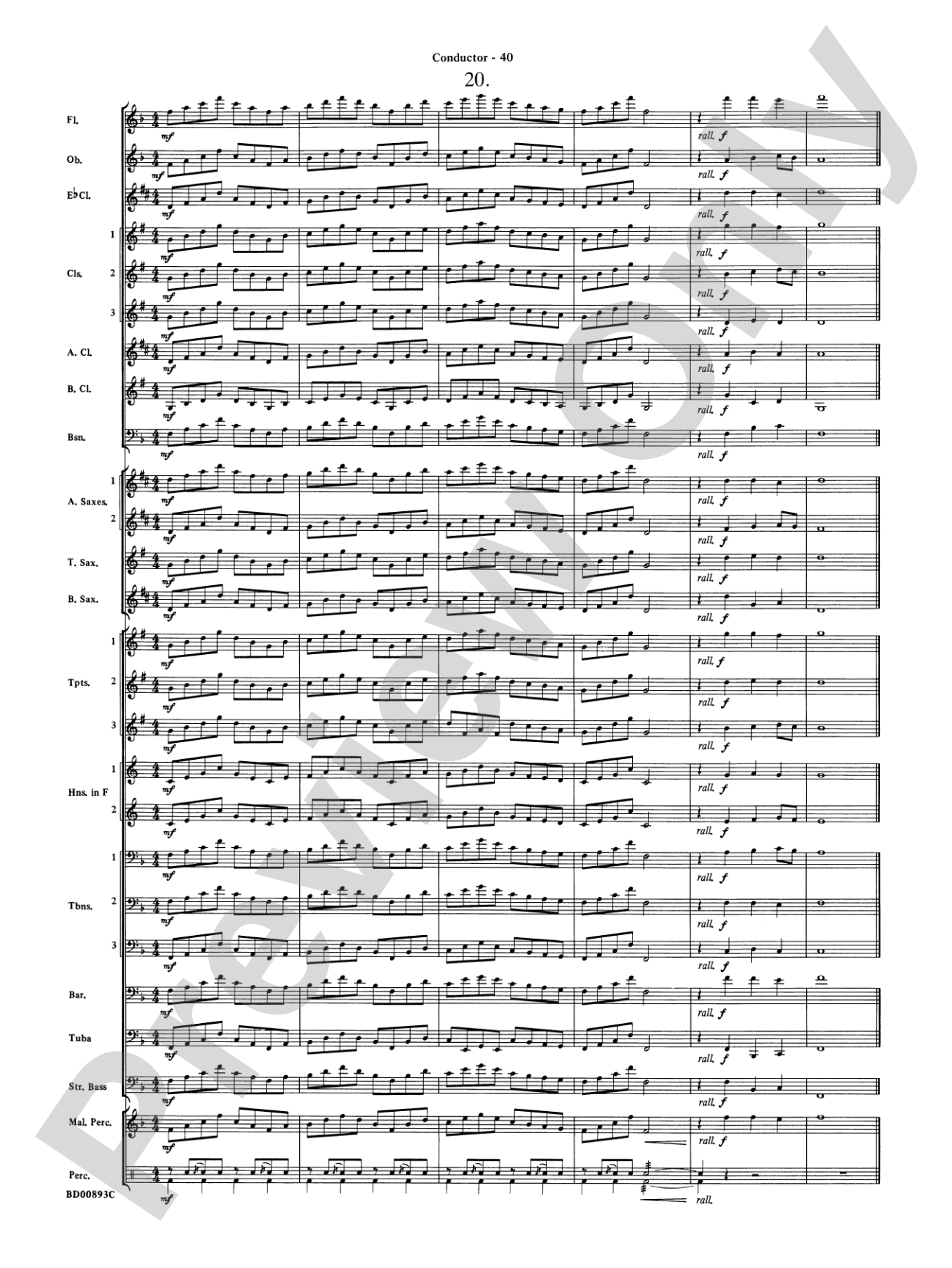 Belwin "Warm-Ups" for Symphonic Band: Score