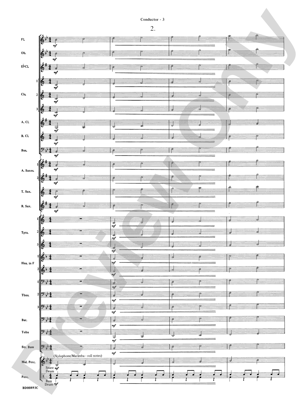 Belwin "Warm-Ups" for Symphonic Band: Score