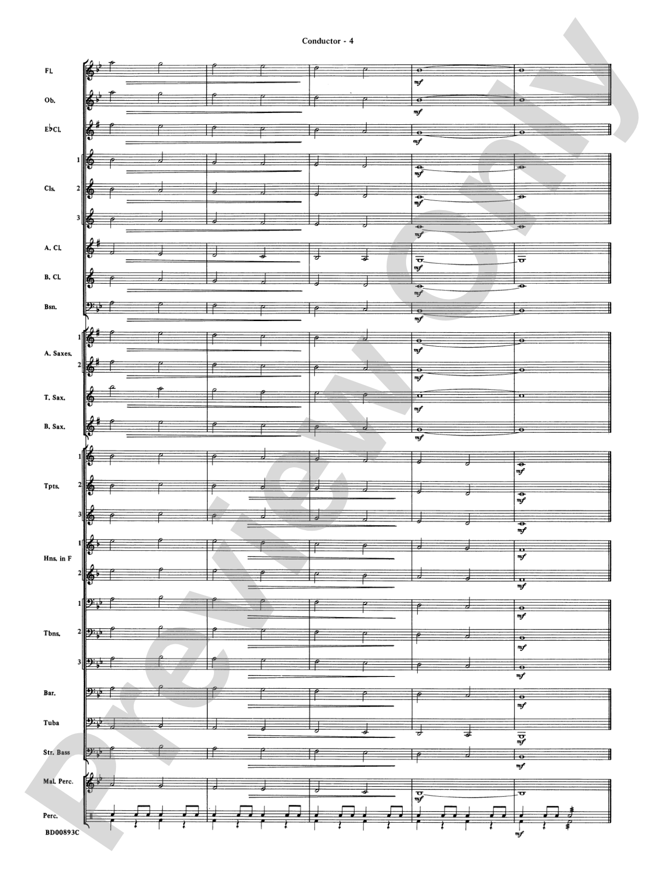 Belwin "Warm-Ups" for Symphonic Band: Score