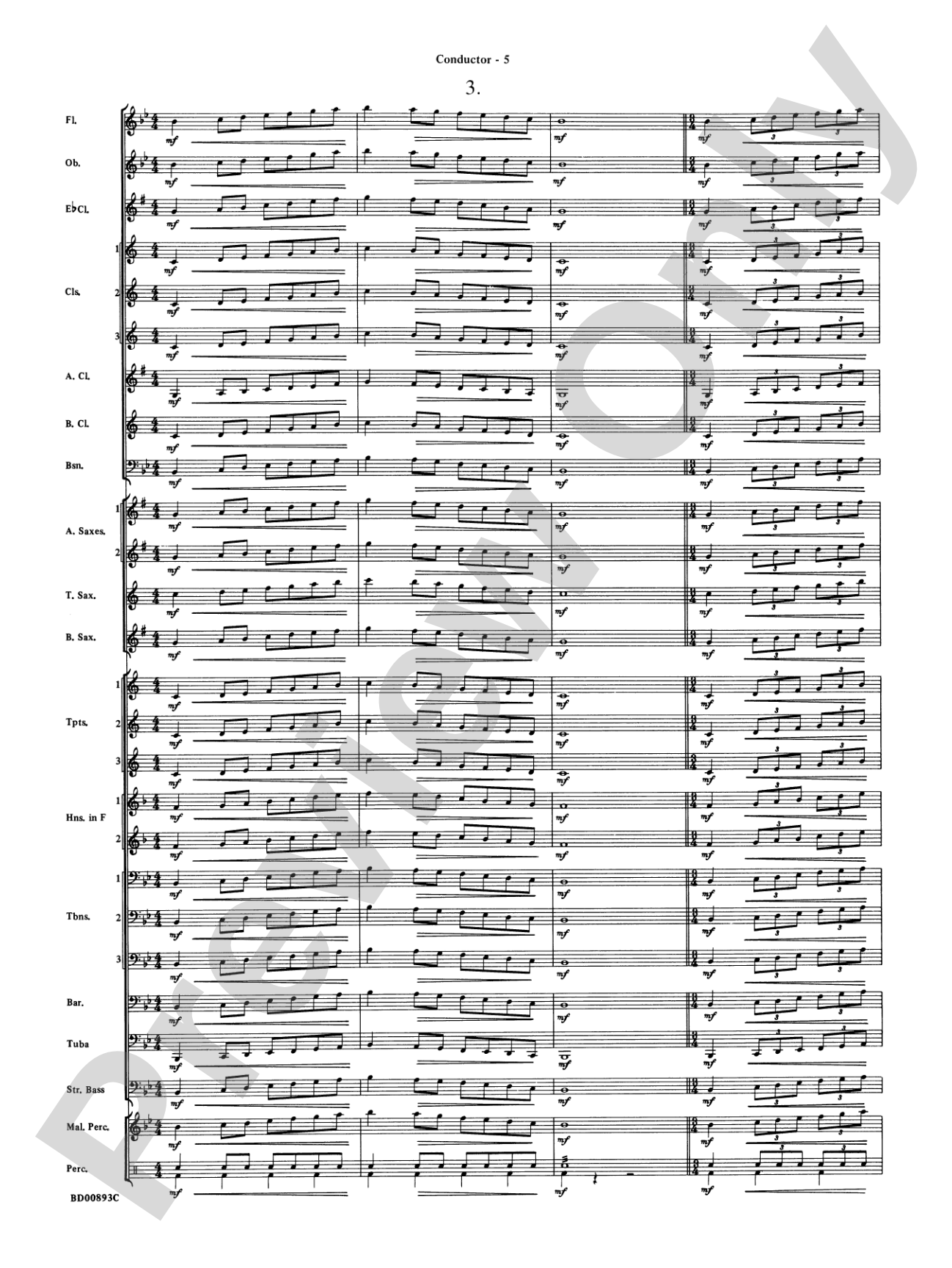 Belwin "Warm-Ups" for Symphonic Band: Score