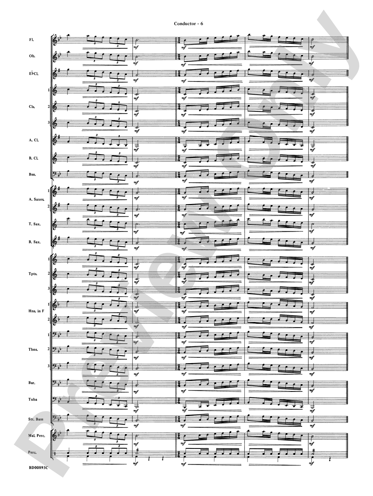 Belwin "Warm-Ups" for Symphonic Band: Score