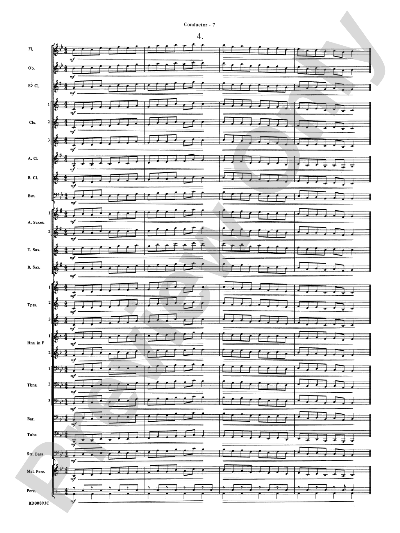 Belwin "Warm-Ups" for Symphonic Band: Score