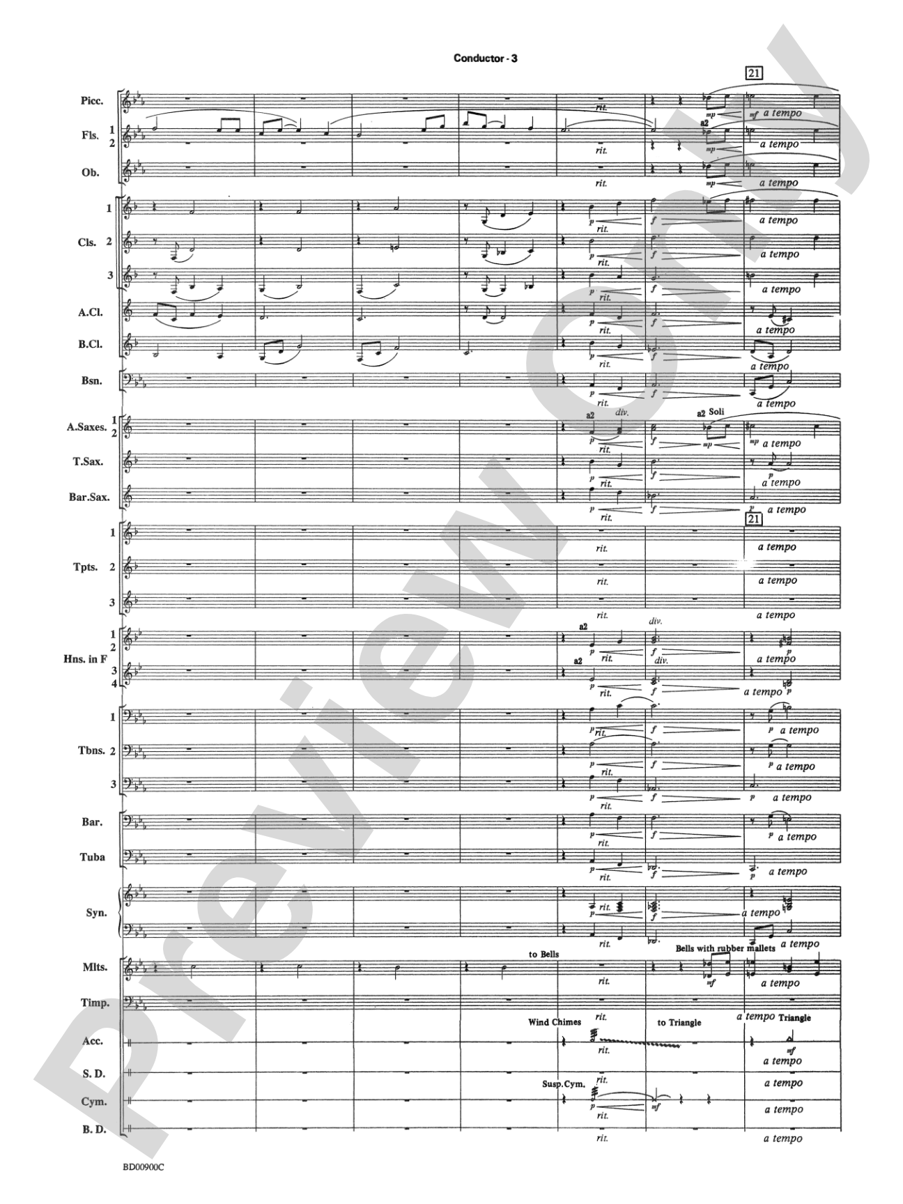 Precious Lord, Take My Hand: Concert Band Conductor Score & Parts