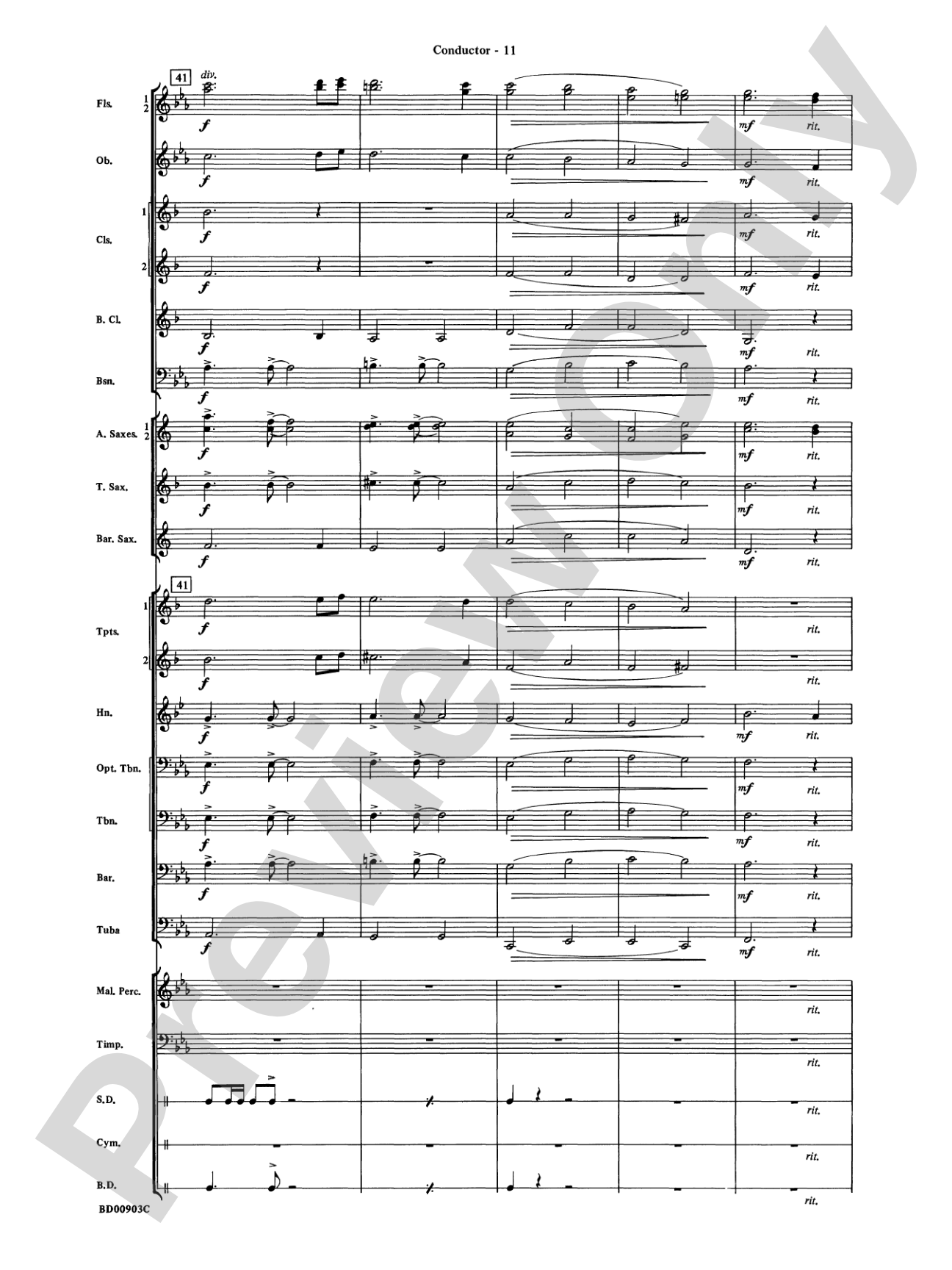 Crestar Overture: Concert Band Conductor Score & Parts