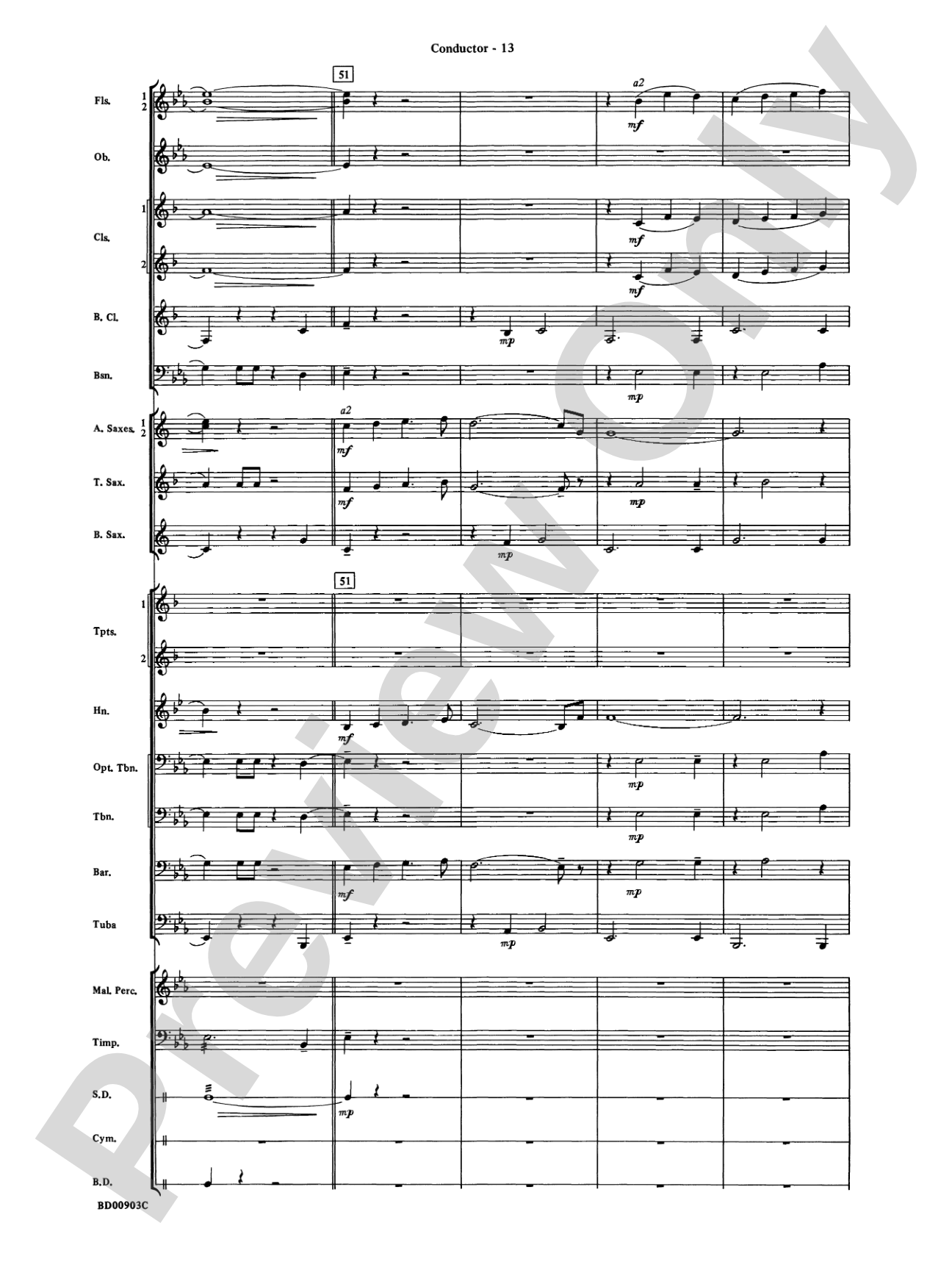 Crestar Overture: Concert Band Conductor Score & Parts