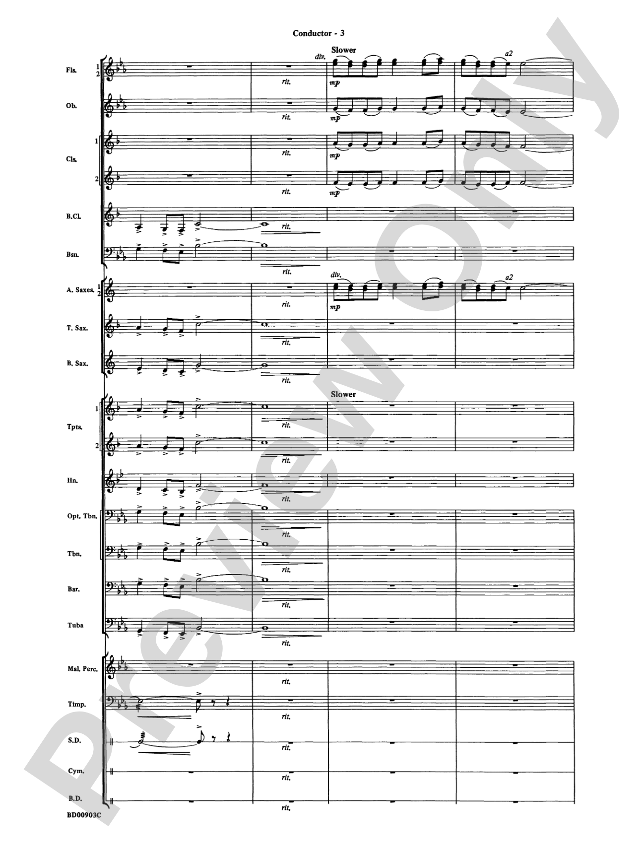 Crestar Overture: Concert Band Conductor Score & Parts