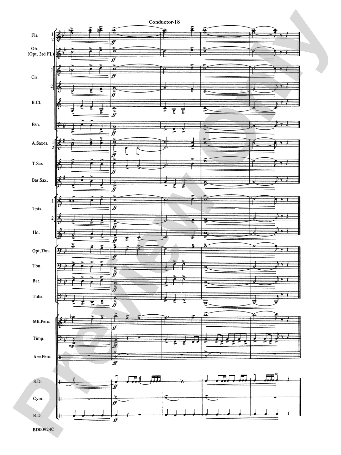 Affirmation Overture: Concert Band Conductor Score & Parts