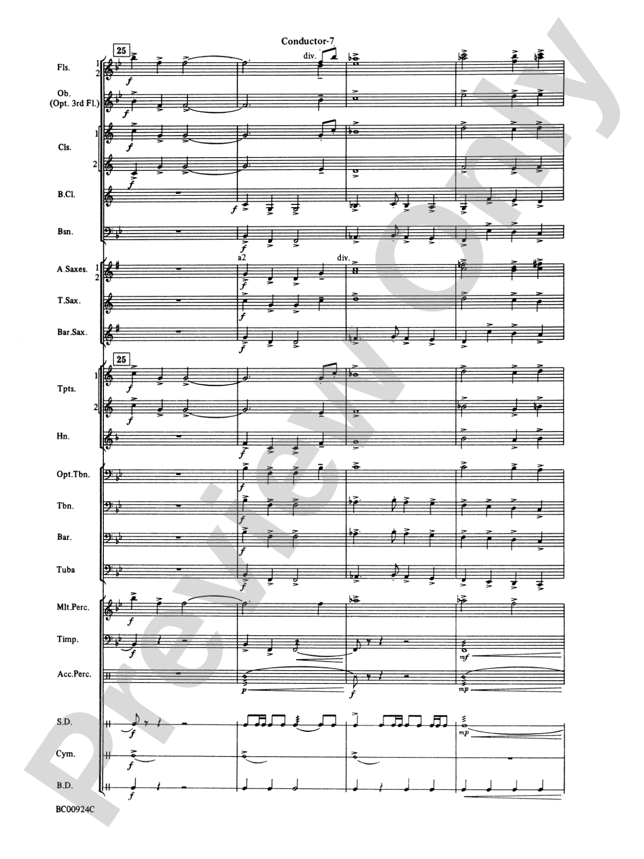 Affirmation Overture: Concert Band Conductor Score & Parts