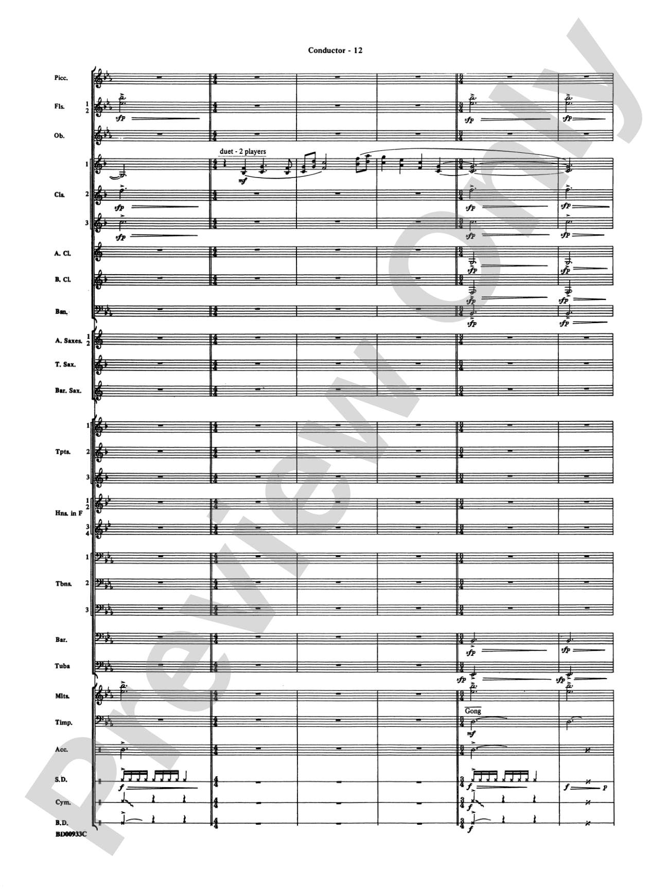 Symphonic Festival (An Overture for Band): Concert Band Conductor Score & Parts