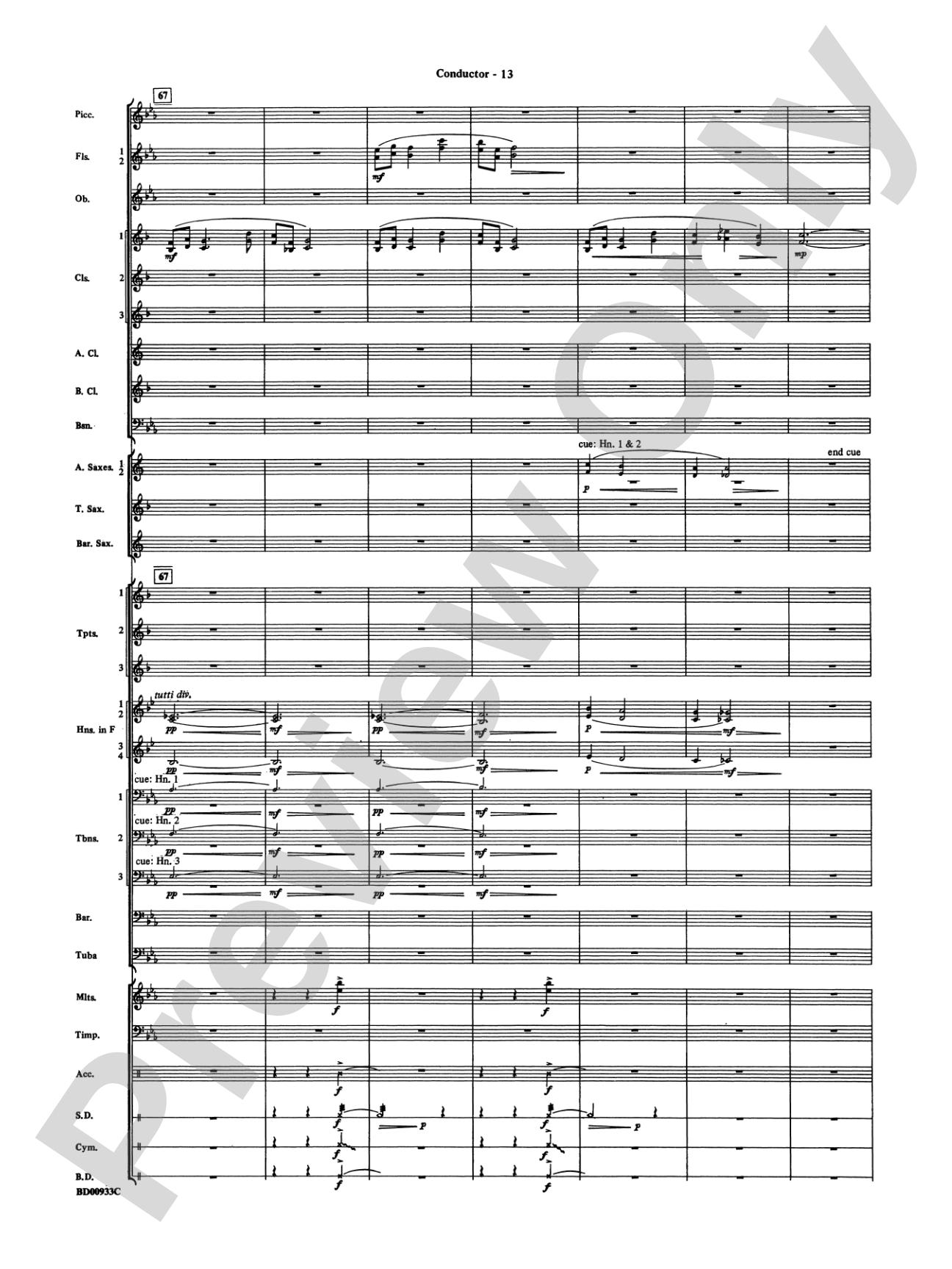 Symphonic Festival (An Overture for Band): Concert Band Conductor Score & Parts