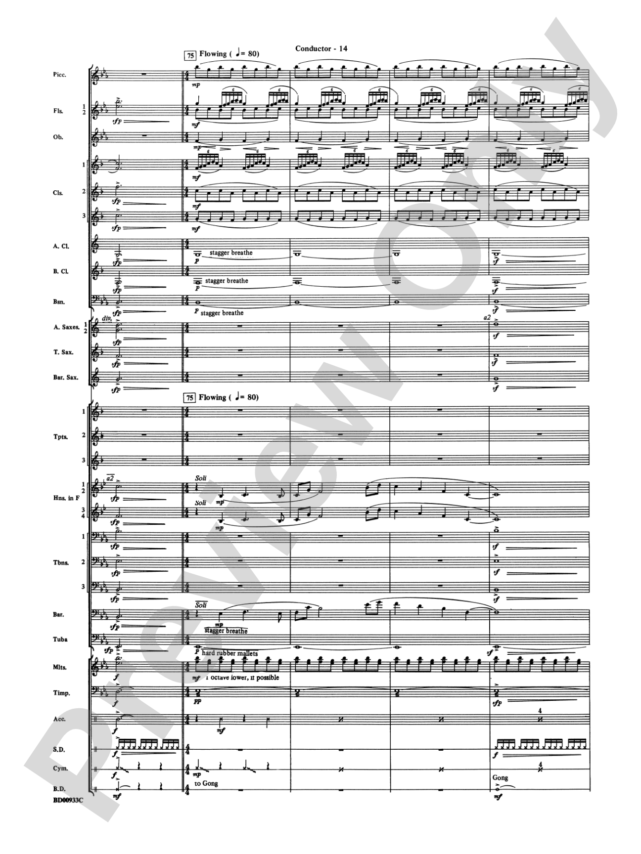 Symphonic Festival (An Overture for Band): Concert Band Conductor Score & Parts