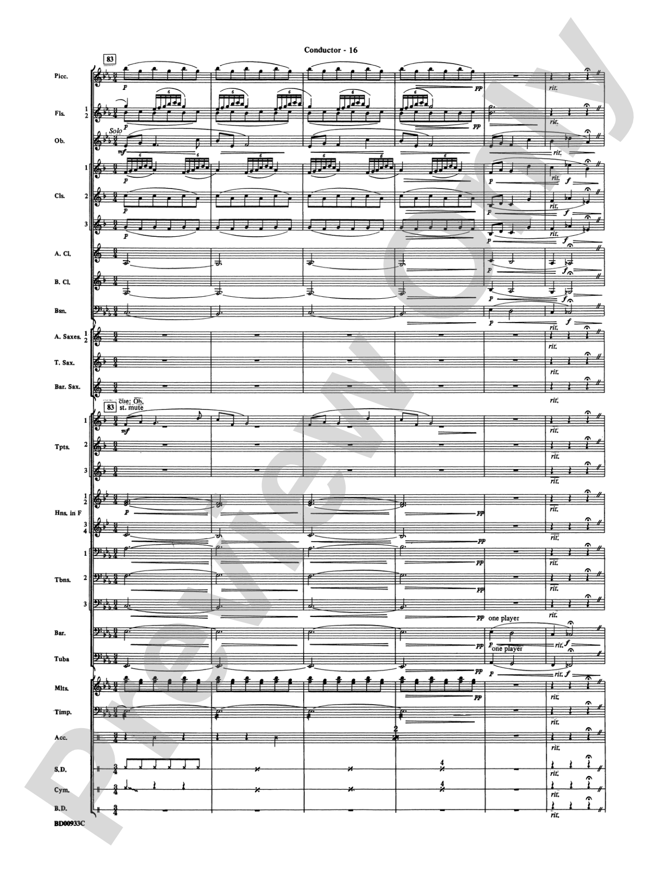 Symphonic Festival (An Overture for Band): Concert Band Conductor Score & Parts