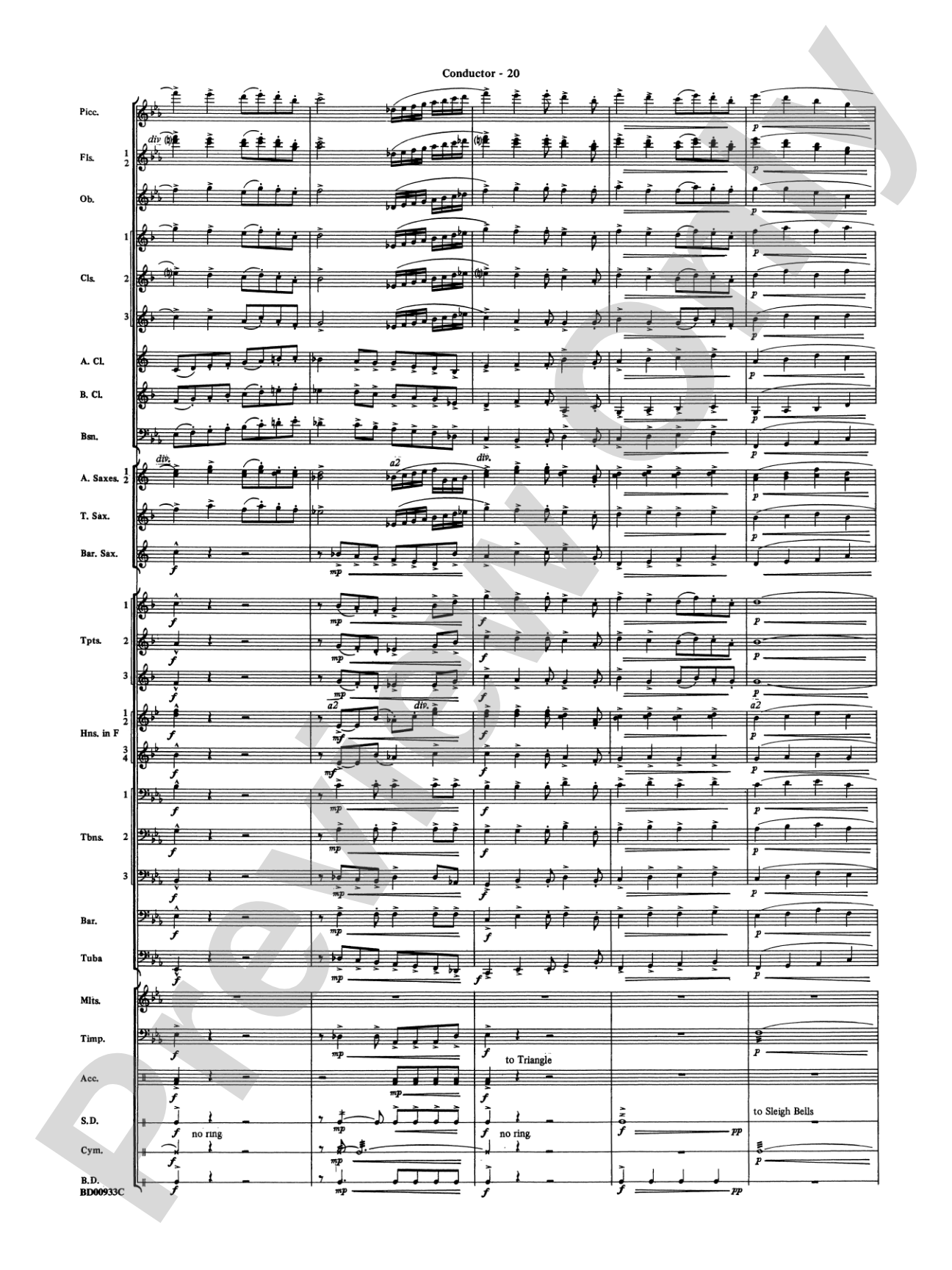 Symphonic Festival (An Overture for Band): Concert Band Conductor Score & Parts