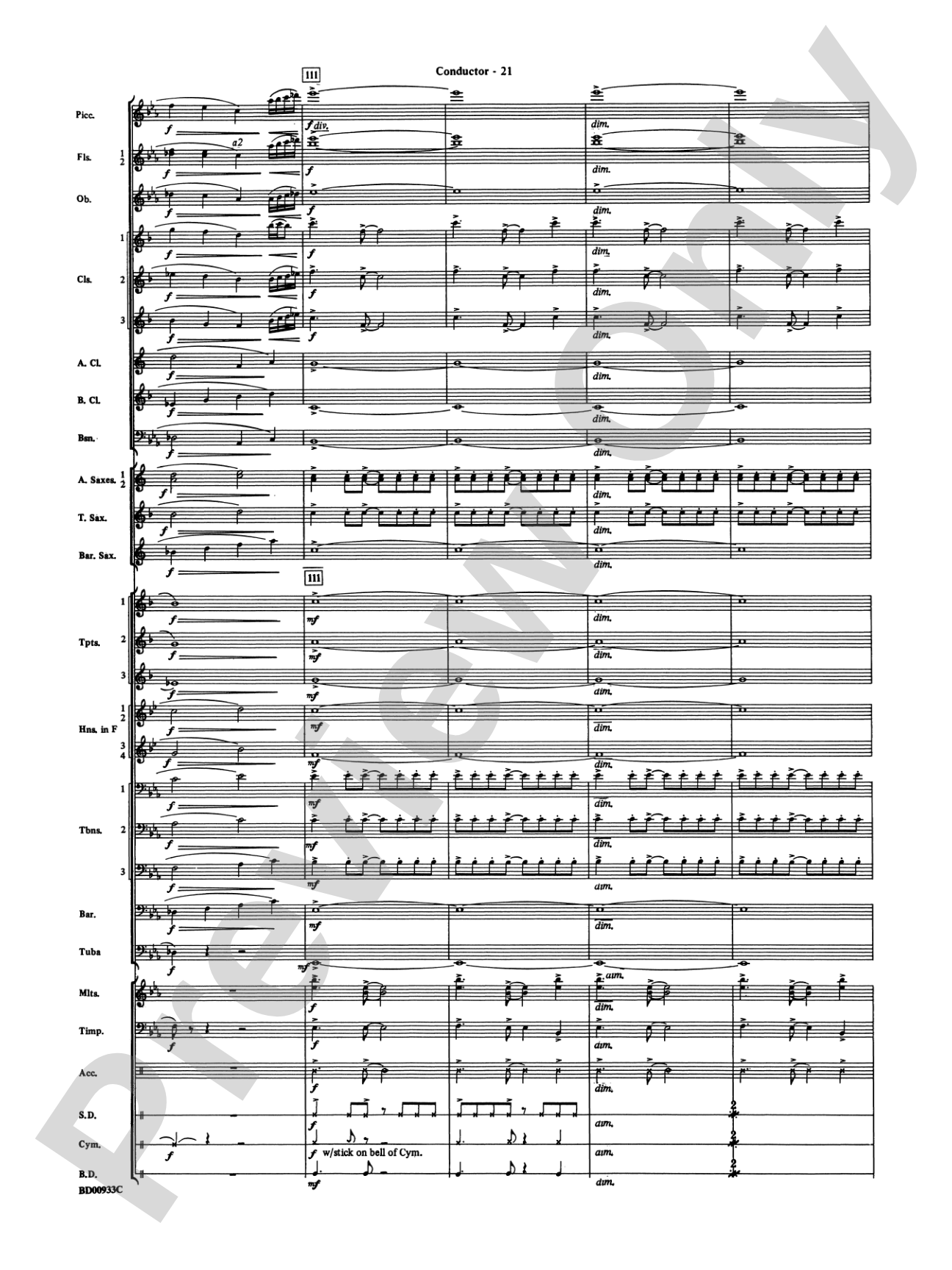 Symphonic Festival (An Overture for Band): Concert Band Conductor Score & Parts
