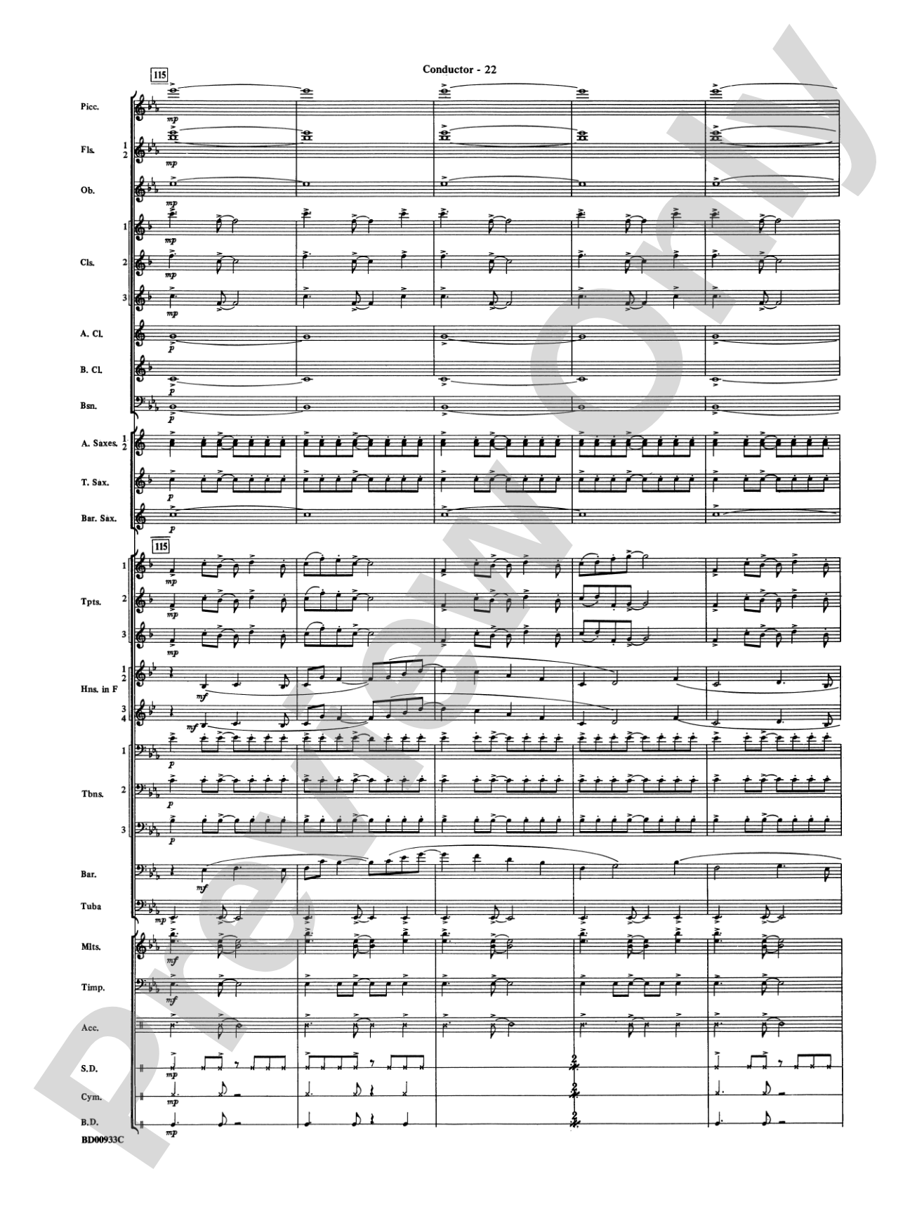 Symphonic Festival (An Overture for Band): Concert Band Conductor Score & Parts