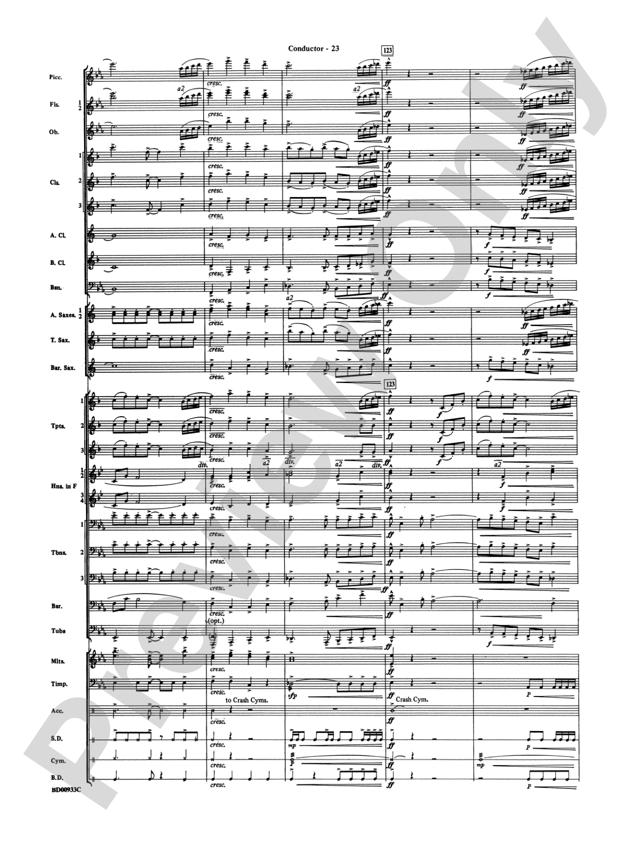 Symphonic Festival (An Overture for Band): Concert Band Conductor Score & Parts