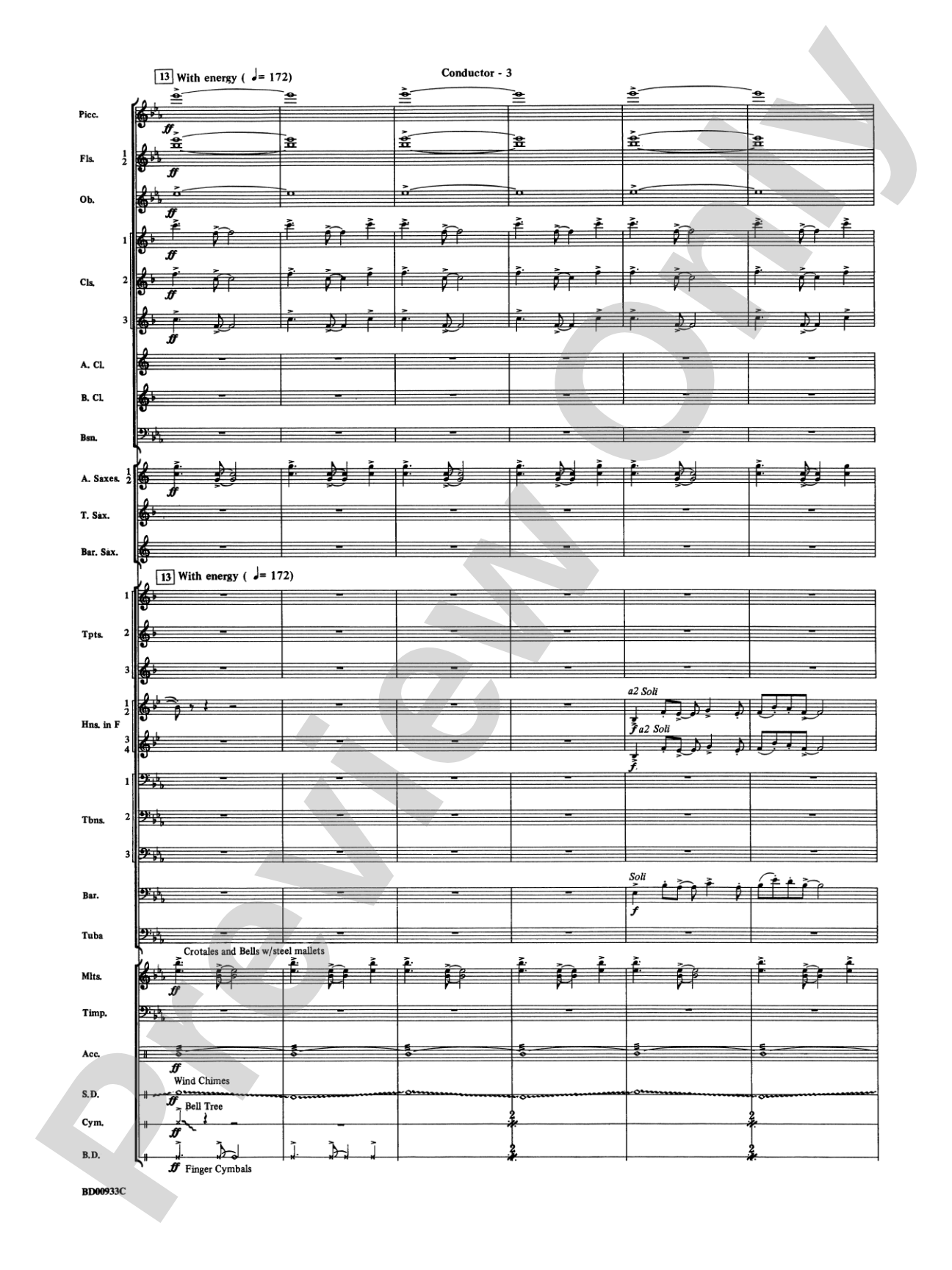 Symphonic Festival (An Overture for Band): Concert Band Conductor Score & Parts