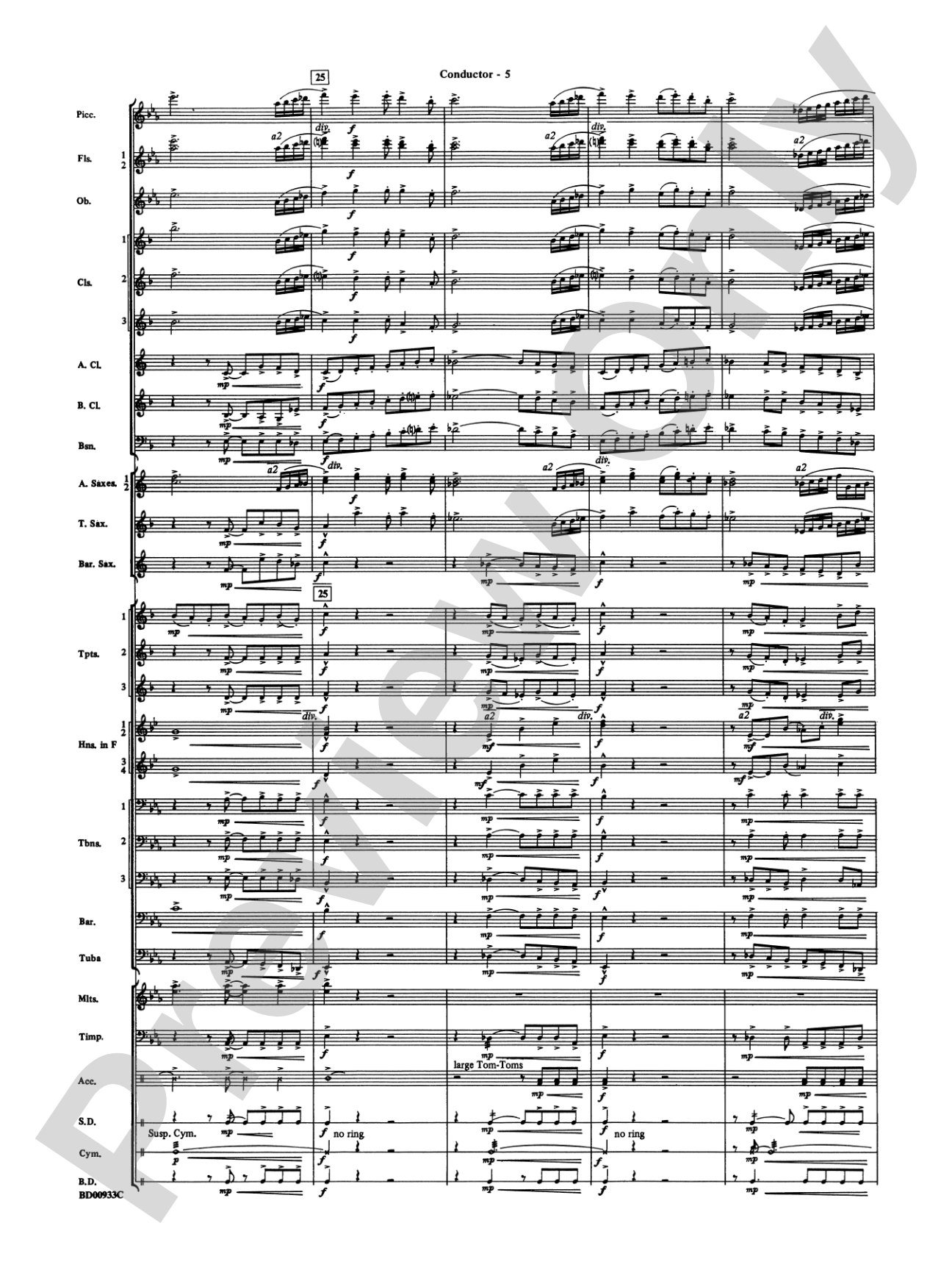 Symphonic Festival (An Overture for Band): Concert Band Conductor Score & Parts