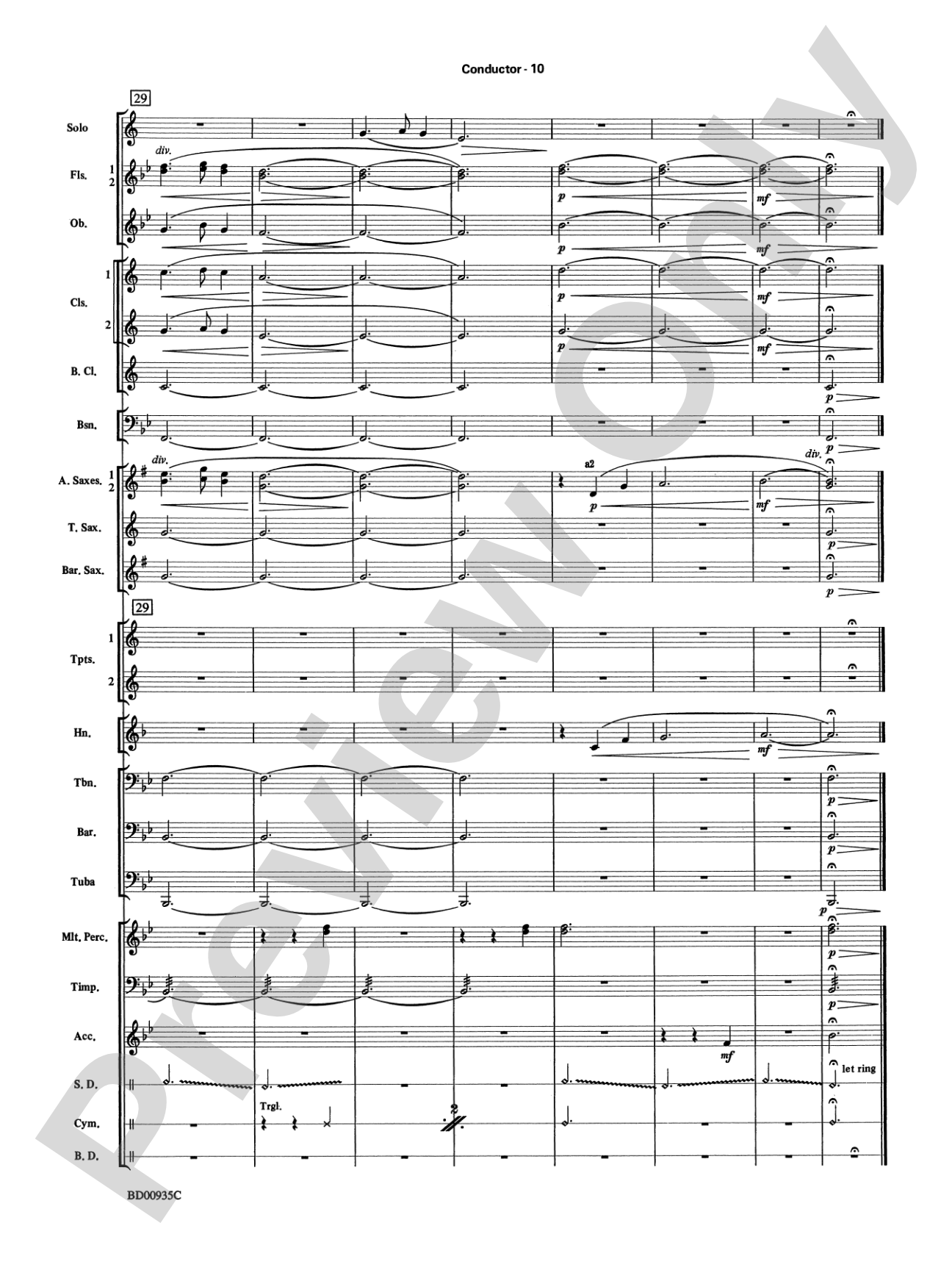 Christmas Concerto (Solo Trumpet, Clarinet, Flute, or Alto Saxophone and Band): Concert Band Conductor Score & Parts