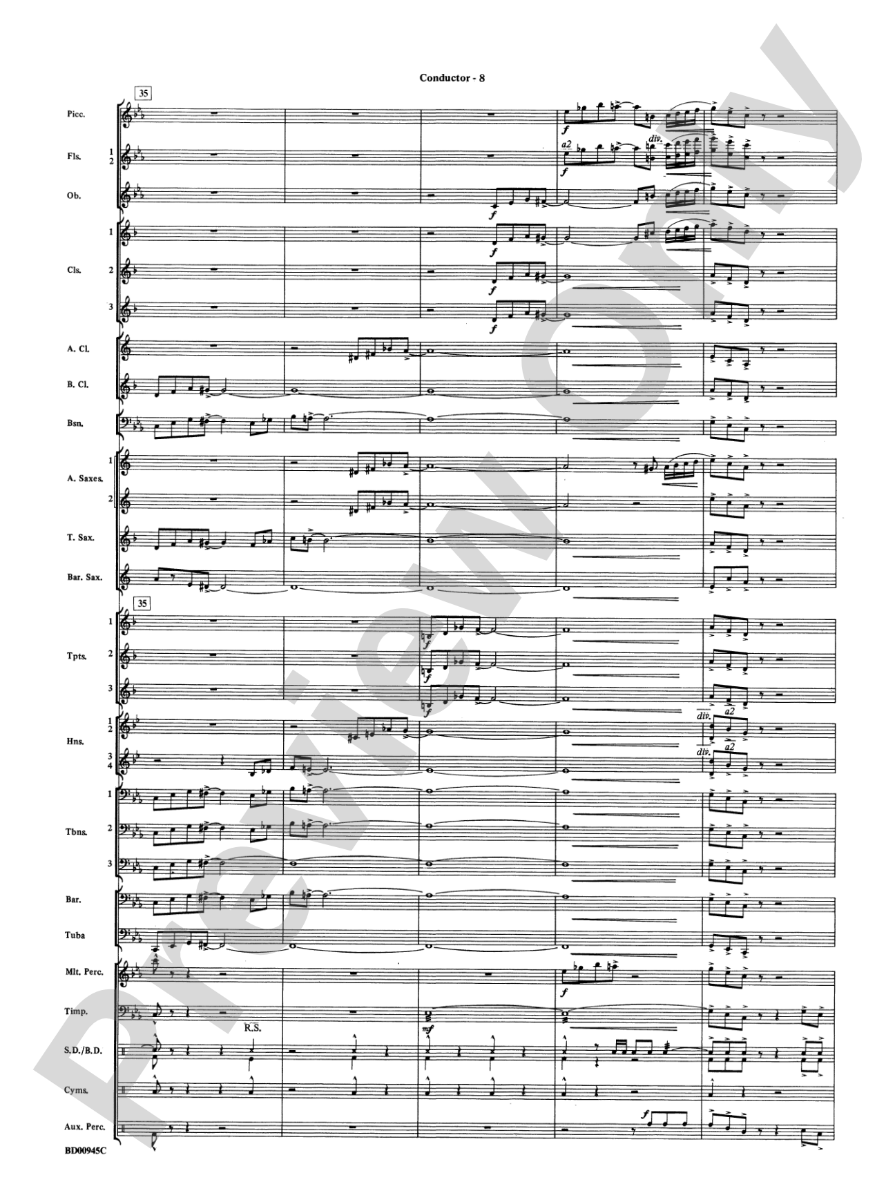 Okeanos: Concert Band Conductor Score & Parts