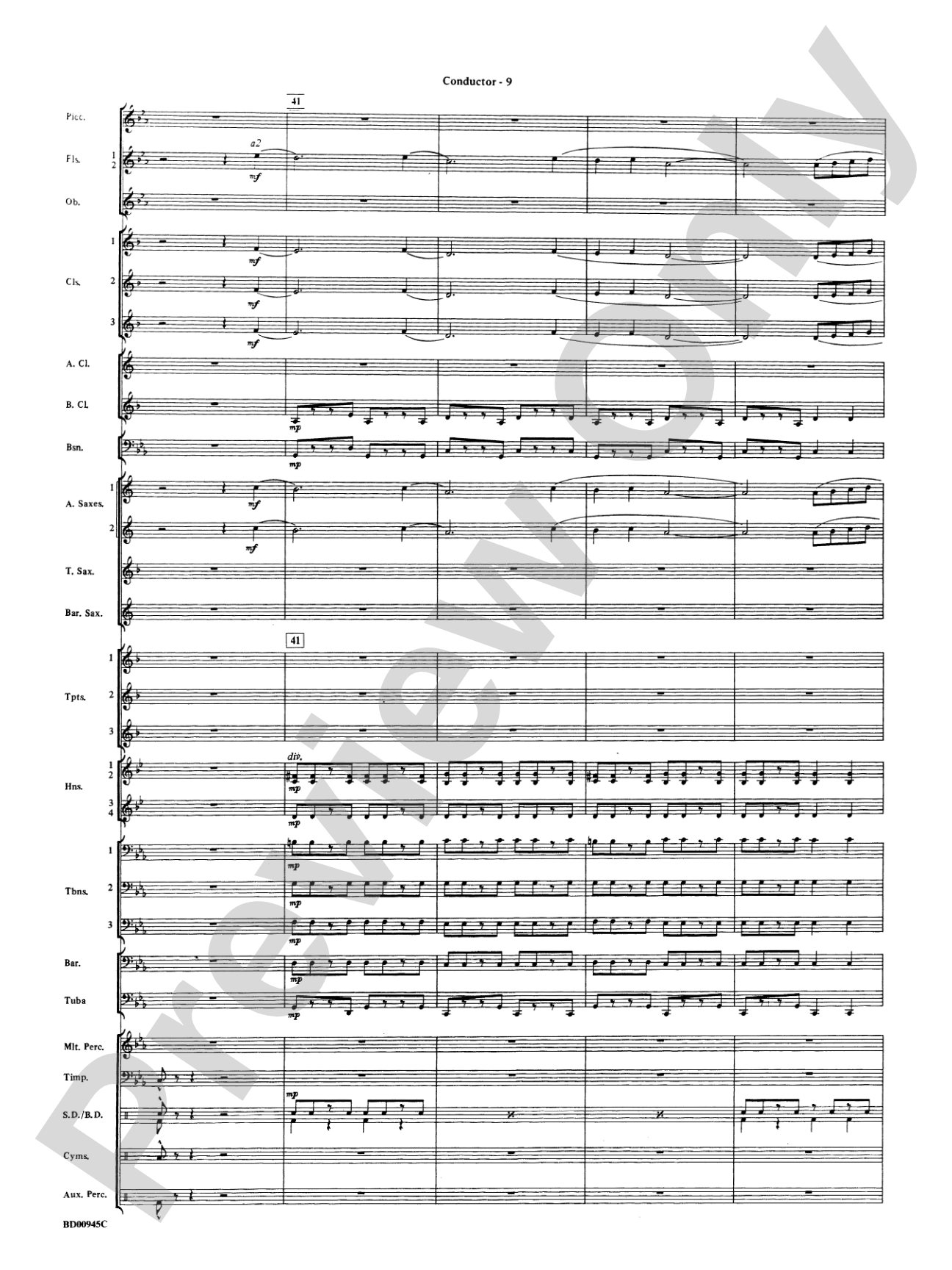 Okeanos: Concert Band Conductor Score & Parts