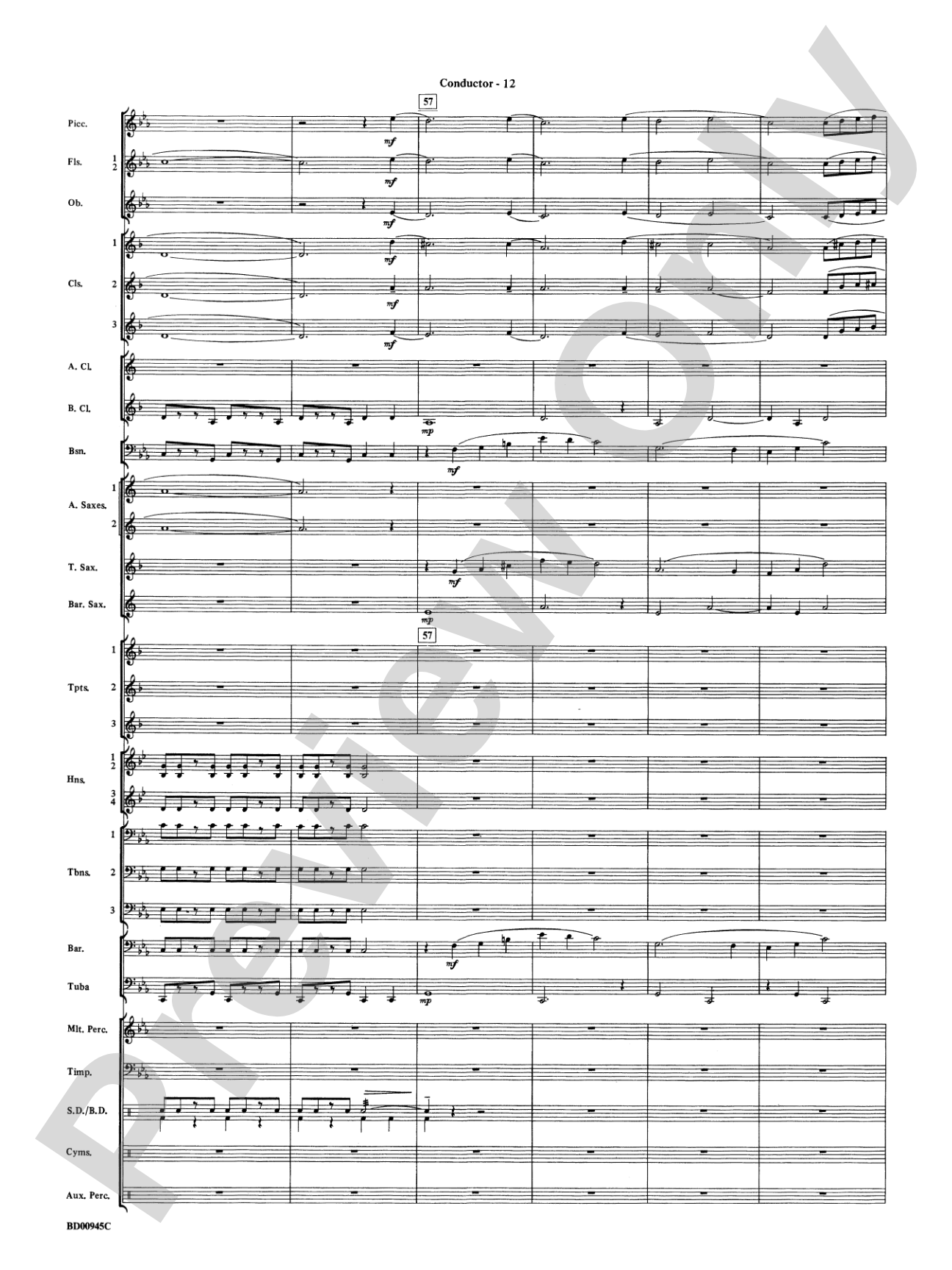 Okeanos: Concert Band Conductor Score & Parts