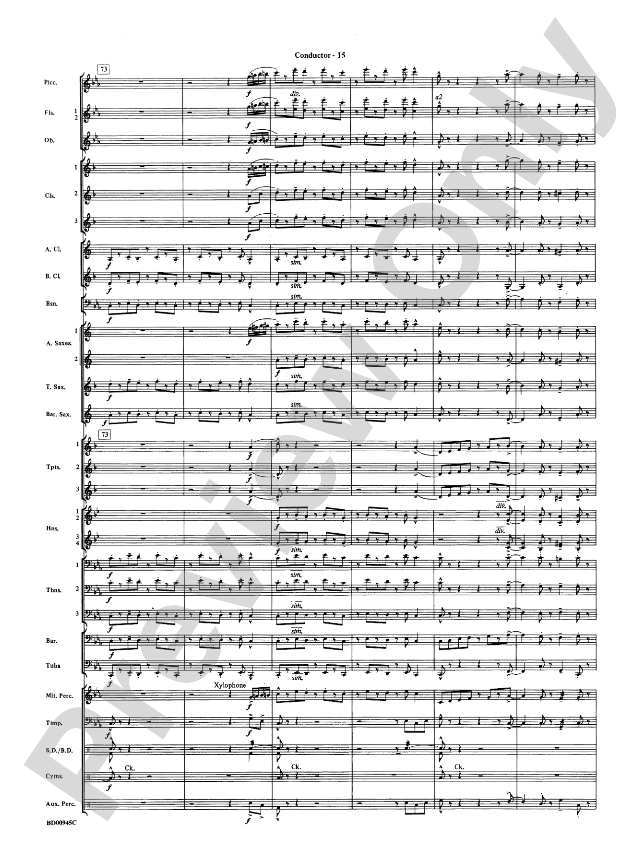 Okeanos: Concert Band Conductor Score & Parts