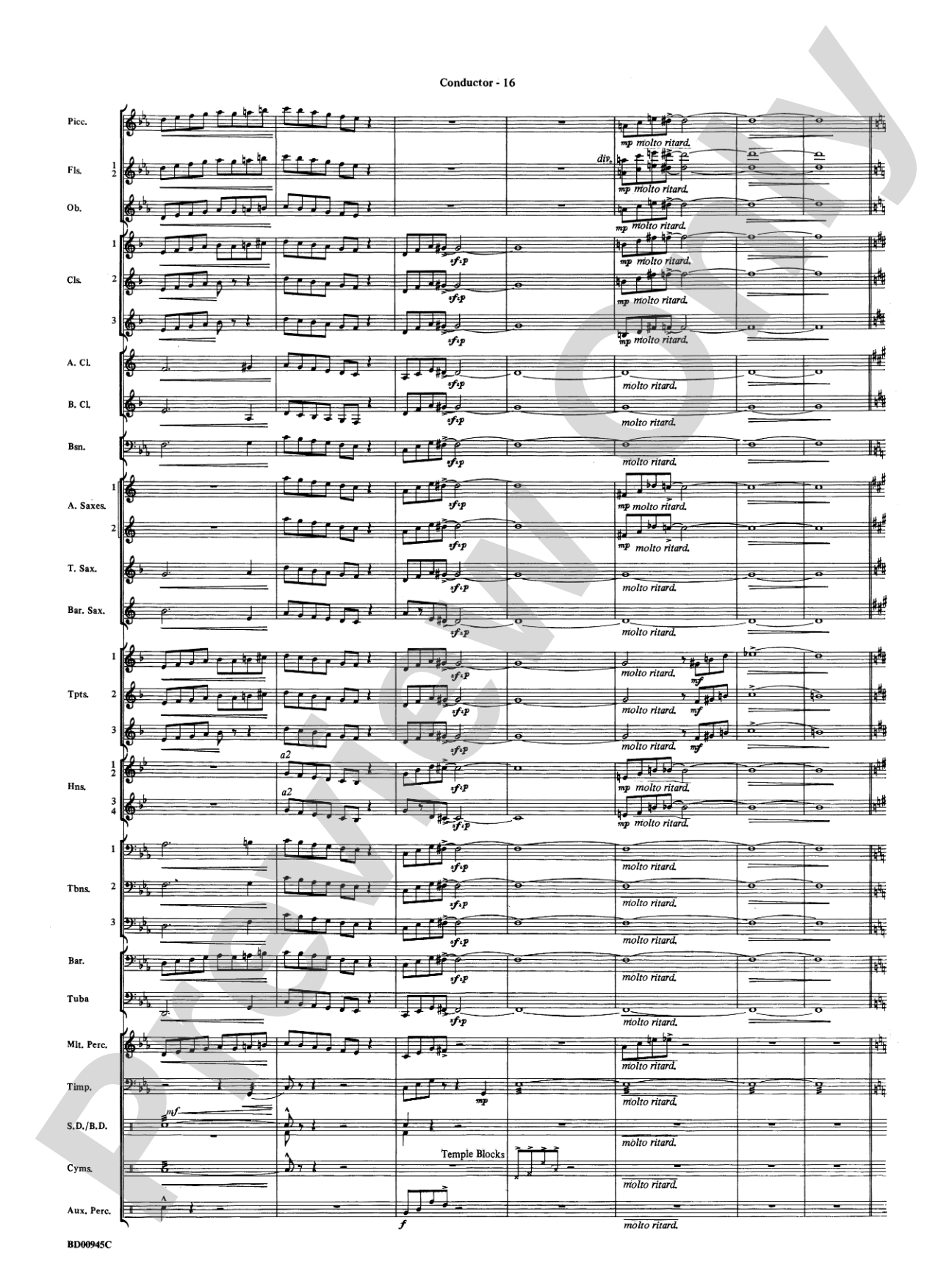 Okeanos: Concert Band Conductor Score & Parts
