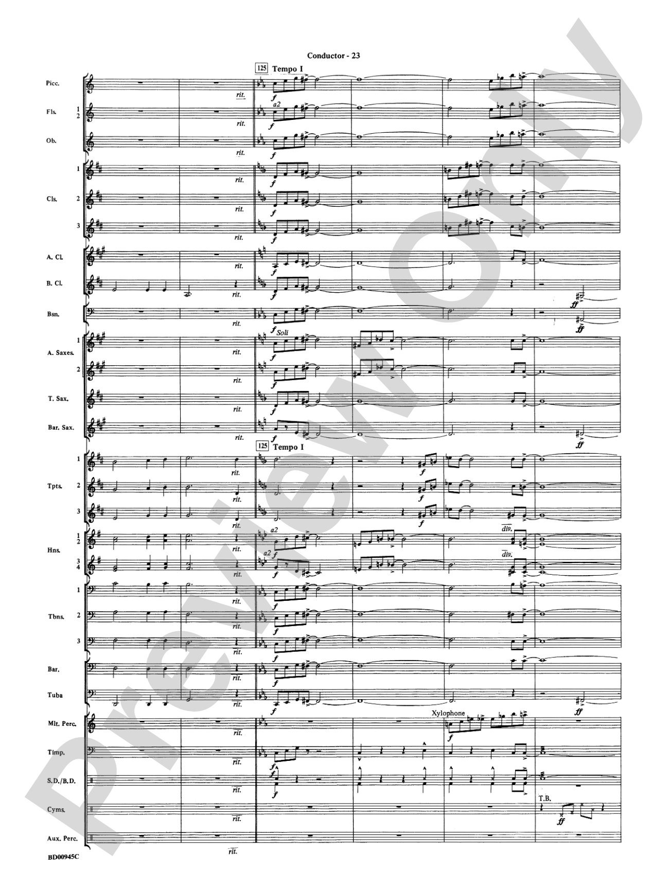 Okeanos: Concert Band Conductor Score & Parts