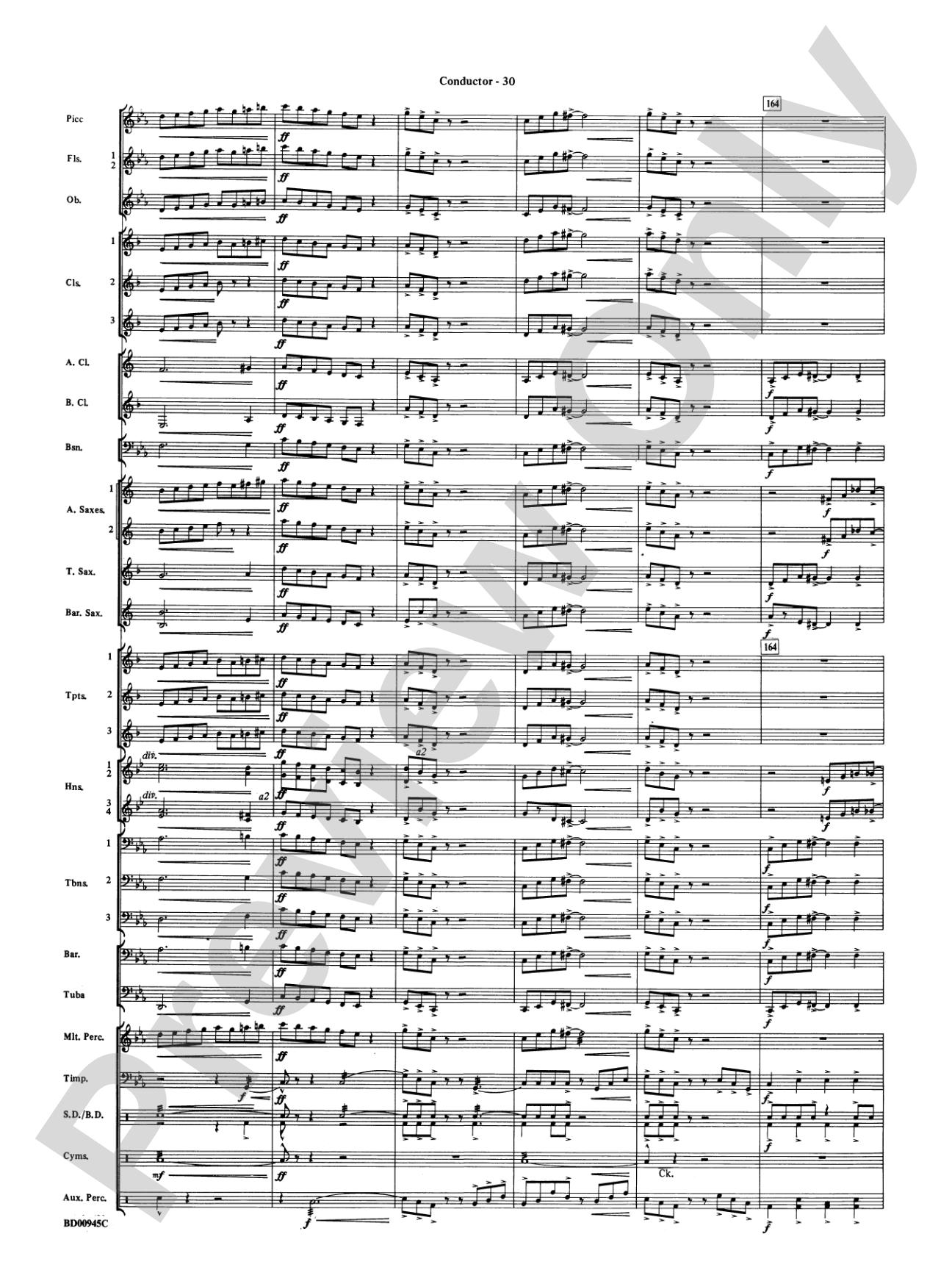 Okeanos: Concert Band Conductor Score & Parts