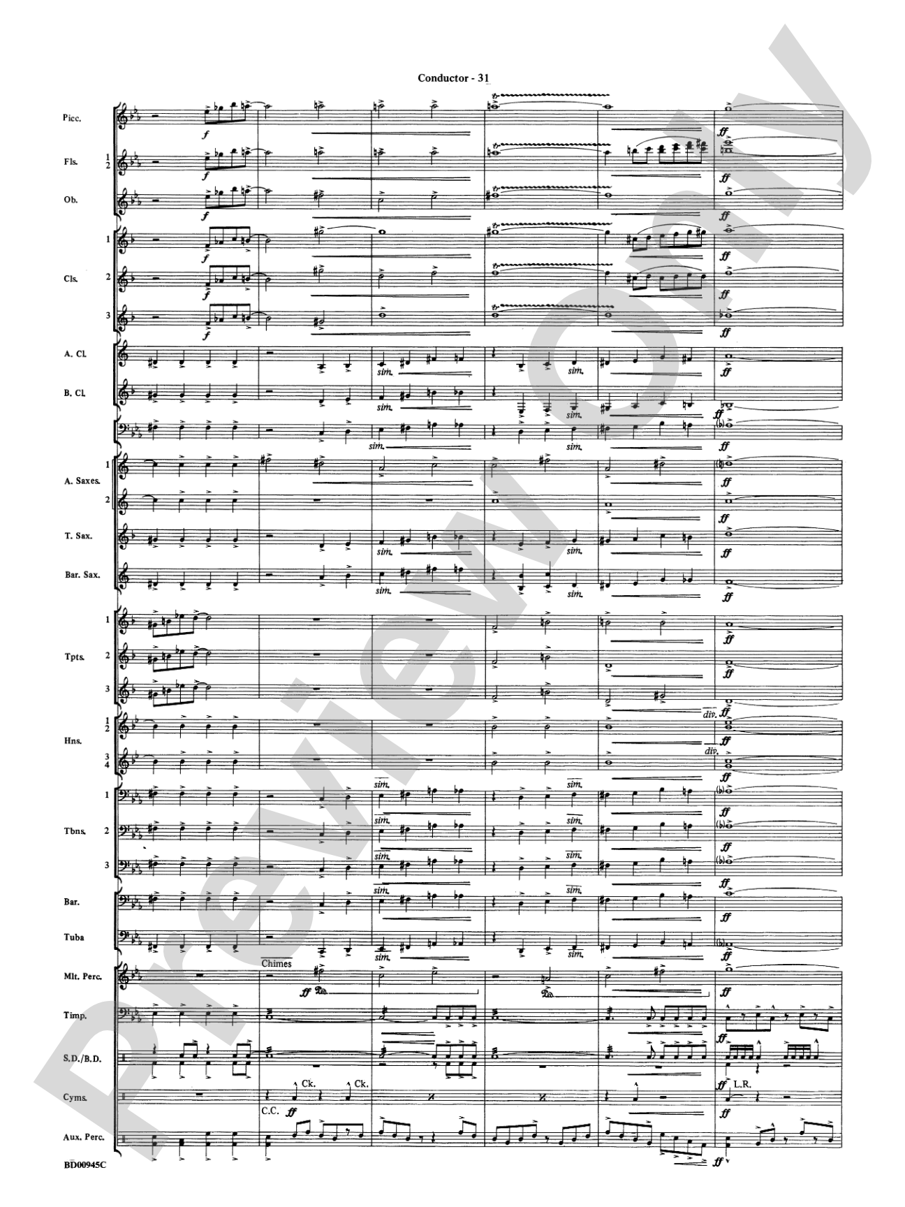 Okeanos: Concert Band Conductor Score & Parts