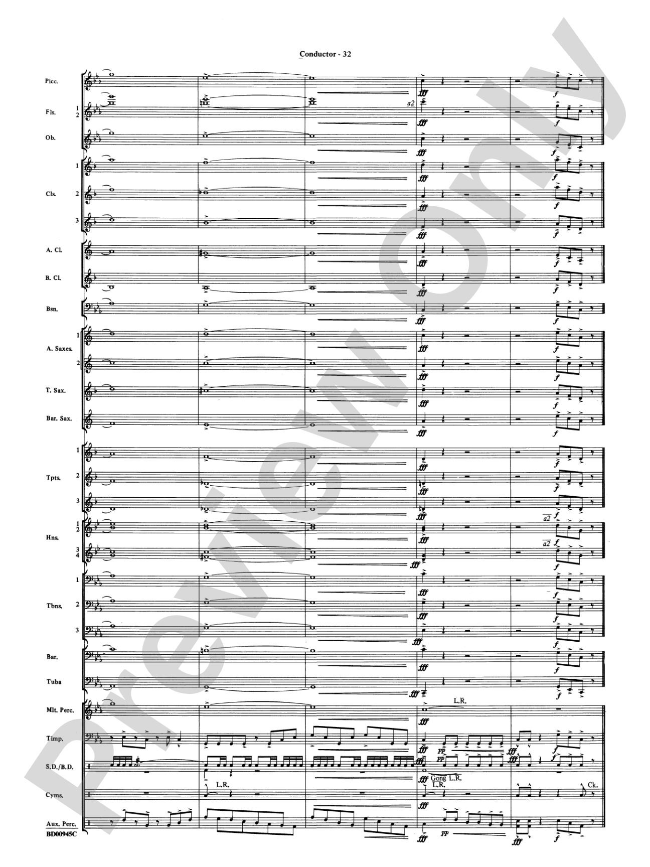 Okeanos: Concert Band Conductor Score & Parts