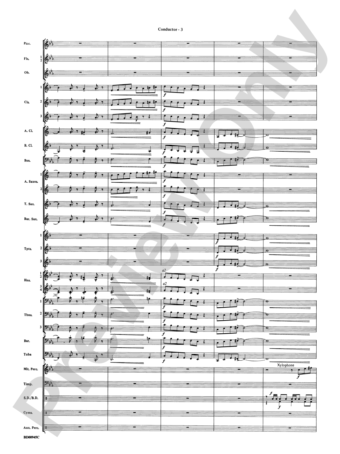 Okeanos: Concert Band Conductor Score & Parts