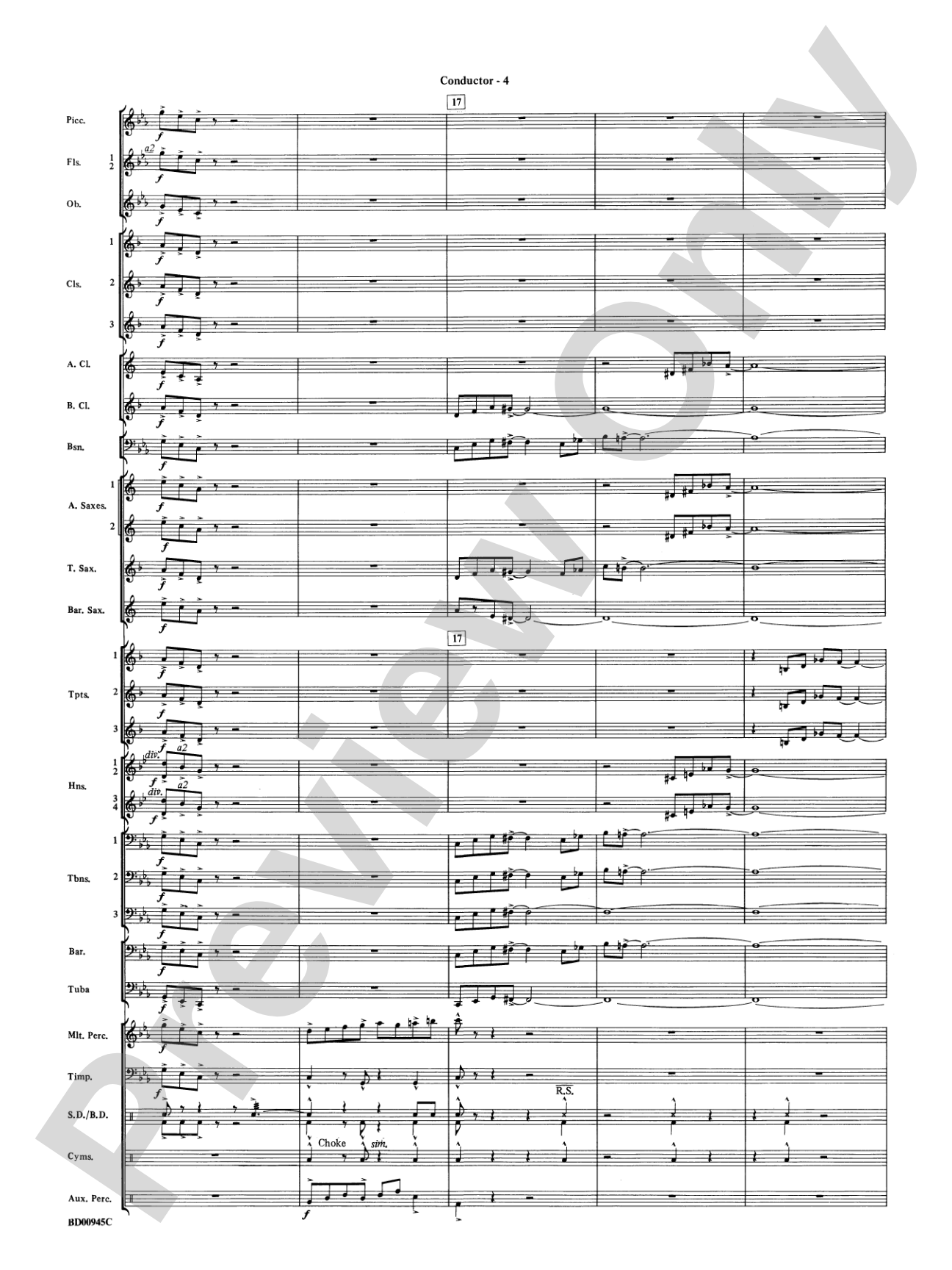 Okeanos: Concert Band Conductor Score & Parts