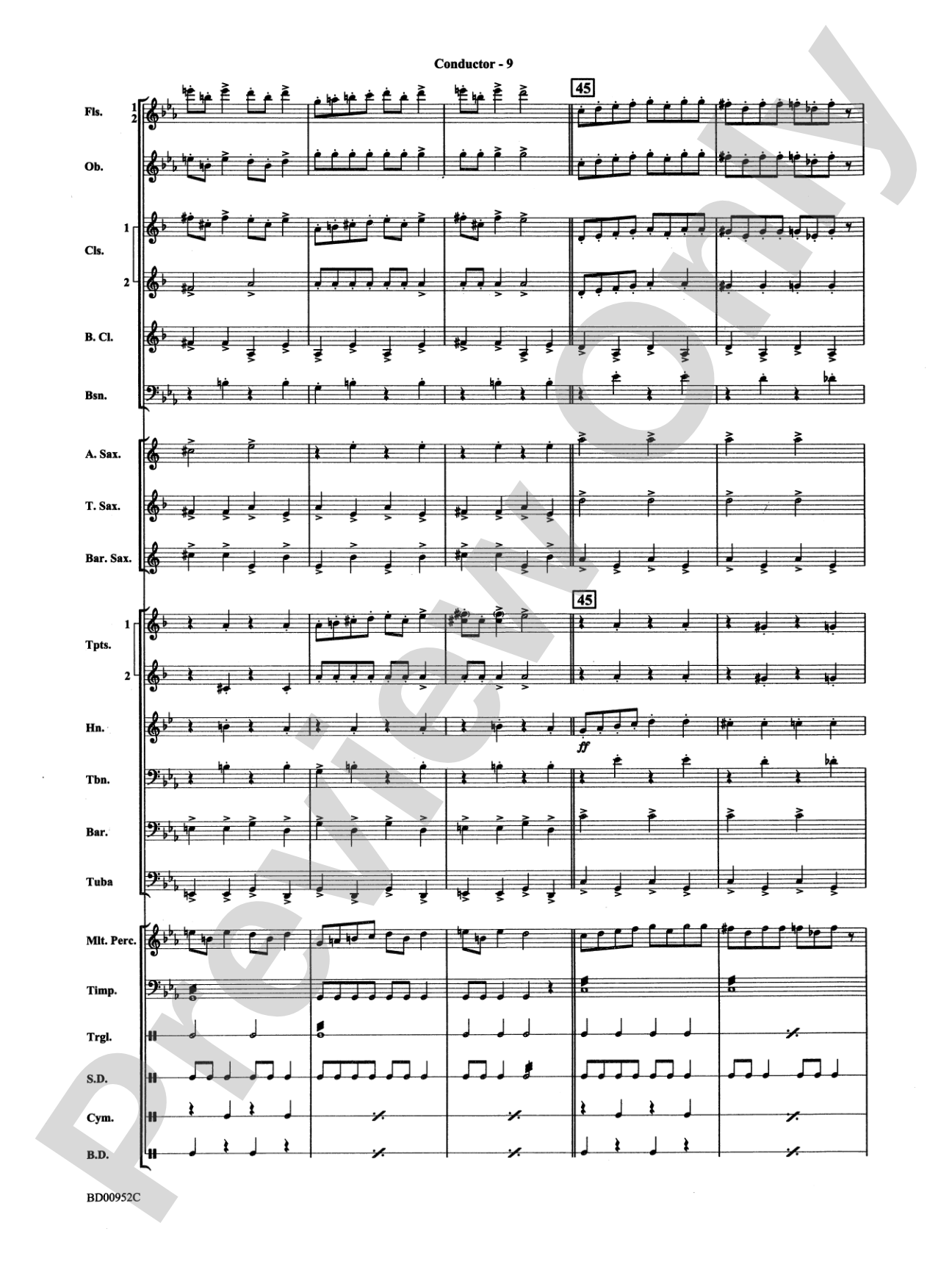 In the Hall of the Mountain King (from Peer Gynt Suite No. 1): Concert Band Conductor Score & Parts