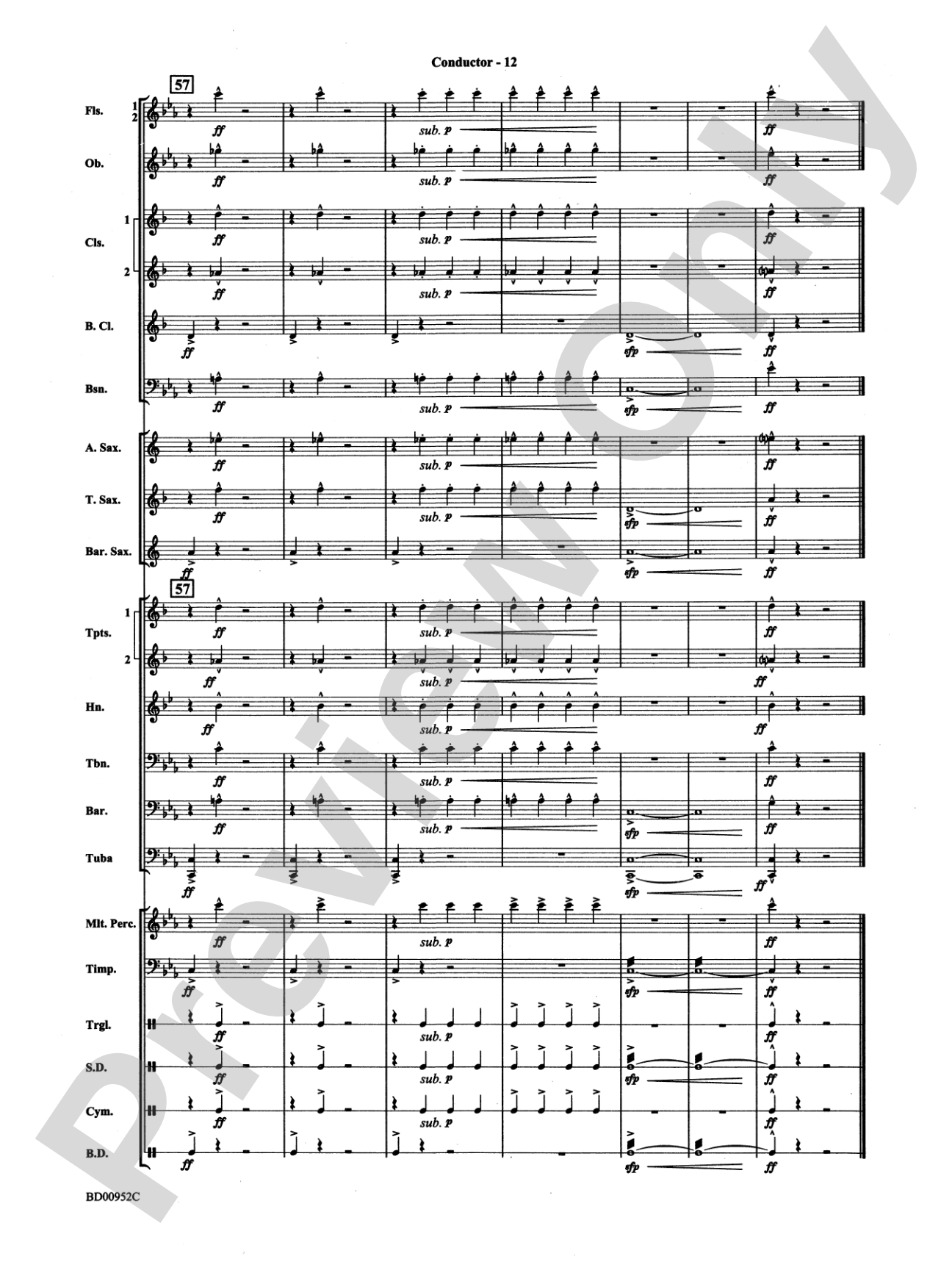 In the Hall of the Mountain King (from Peer Gynt Suite No. 1): Concert Band Conductor Score & Parts