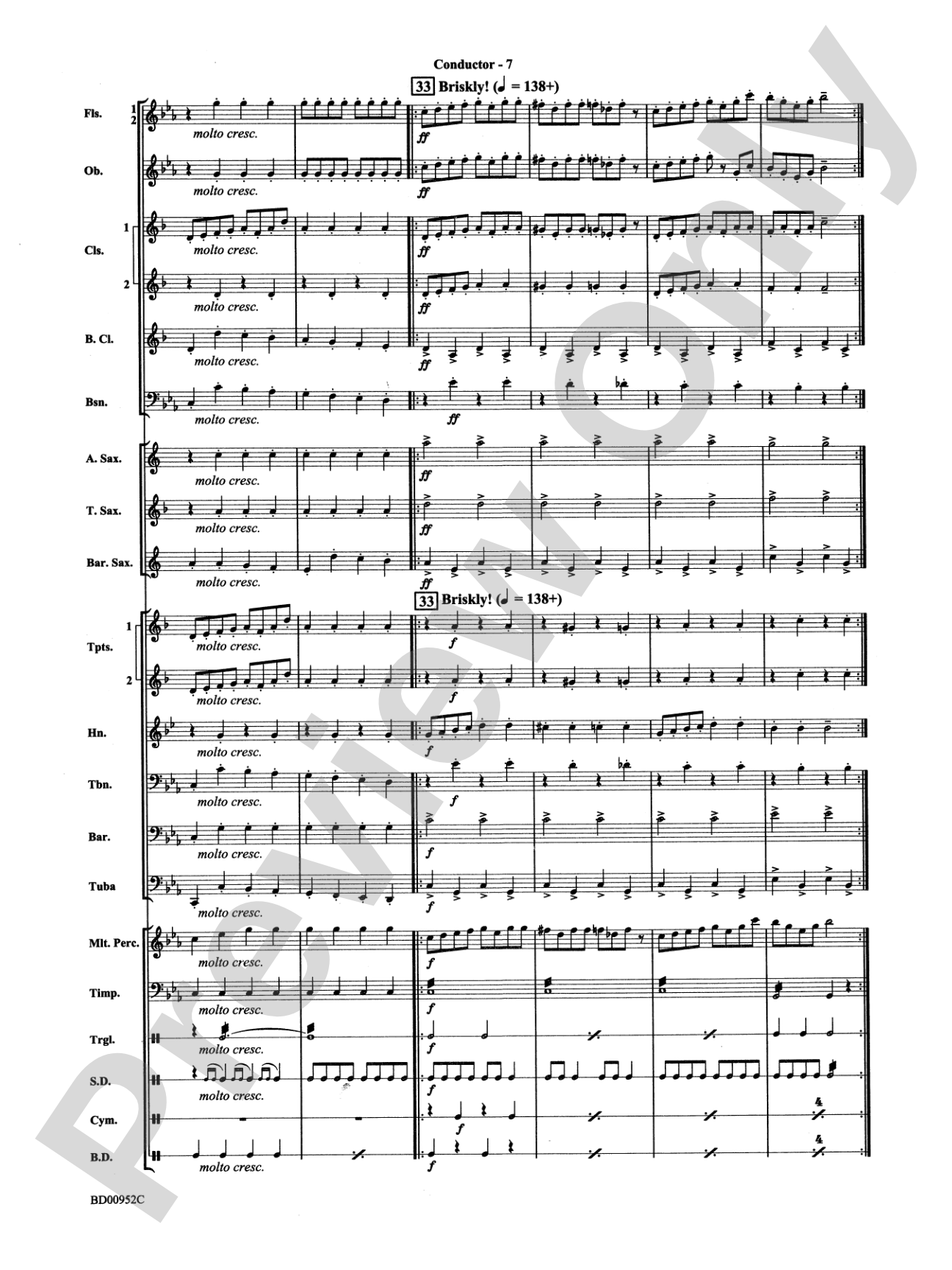 In the Hall of the Mountain King (from Peer Gynt Suite No. 1): Concert Band Conductor Score & Parts