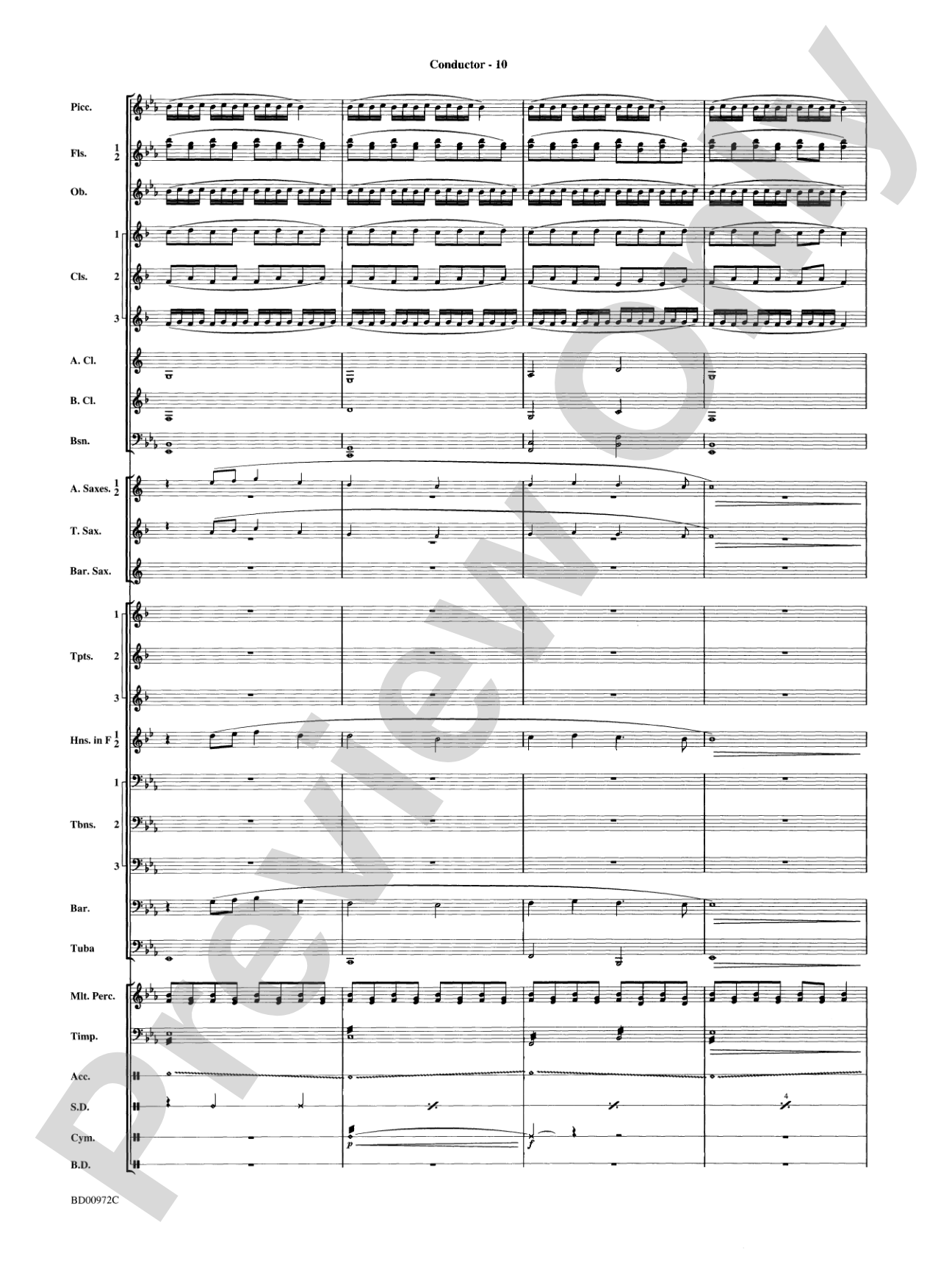 In the Bleak Midwinter: Concert Band Conductor Score & Parts