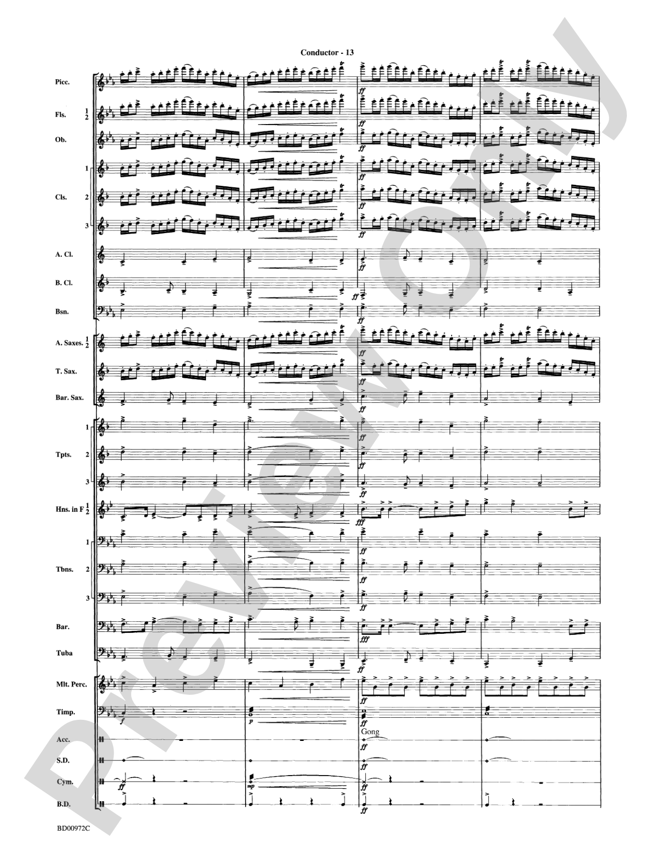 In the Bleak Midwinter: Concert Band Conductor Score & Parts