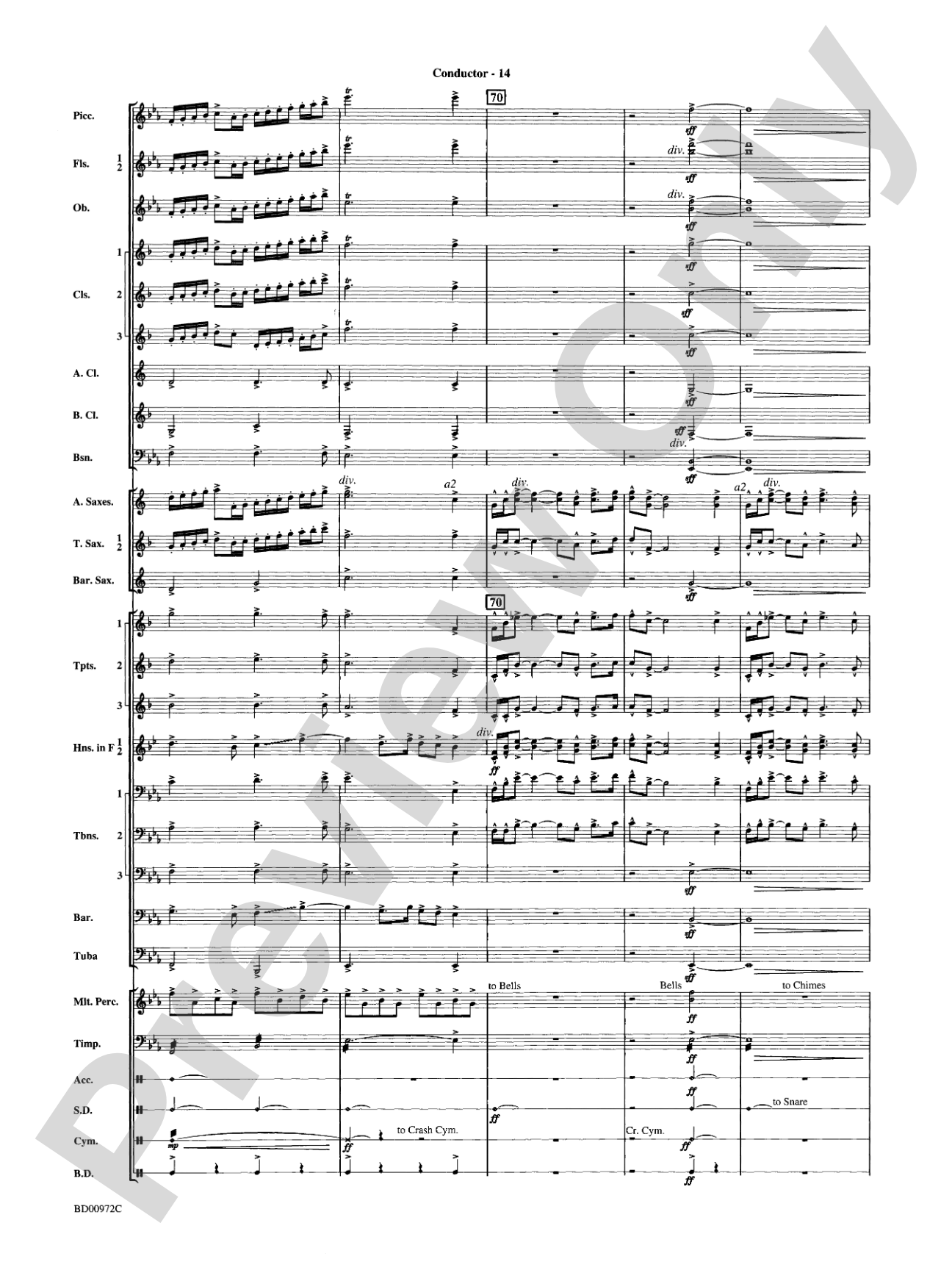 In the Bleak Midwinter: Concert Band Conductor Score & Parts
