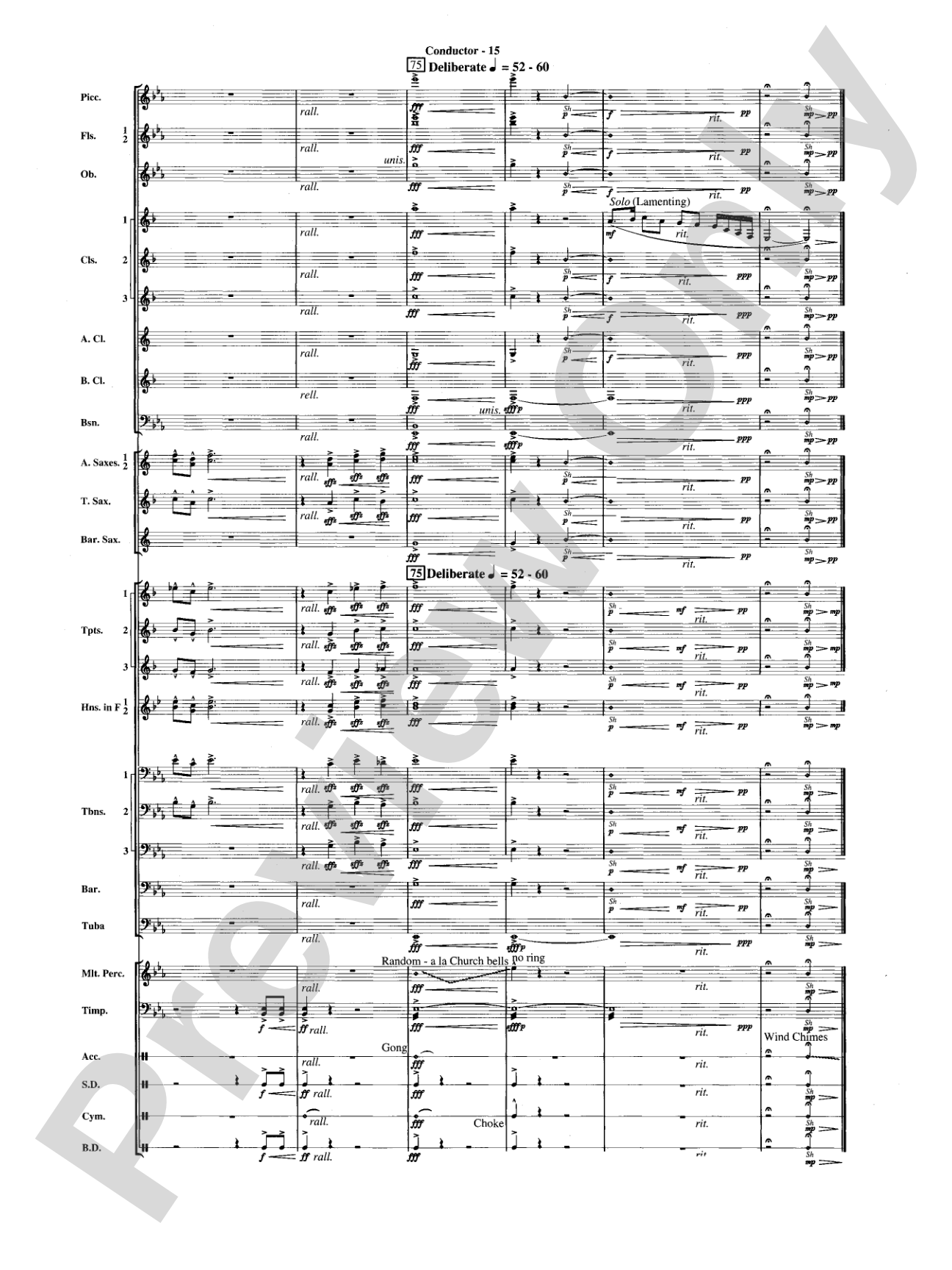 In the Bleak Midwinter: Concert Band Conductor Score & Parts
