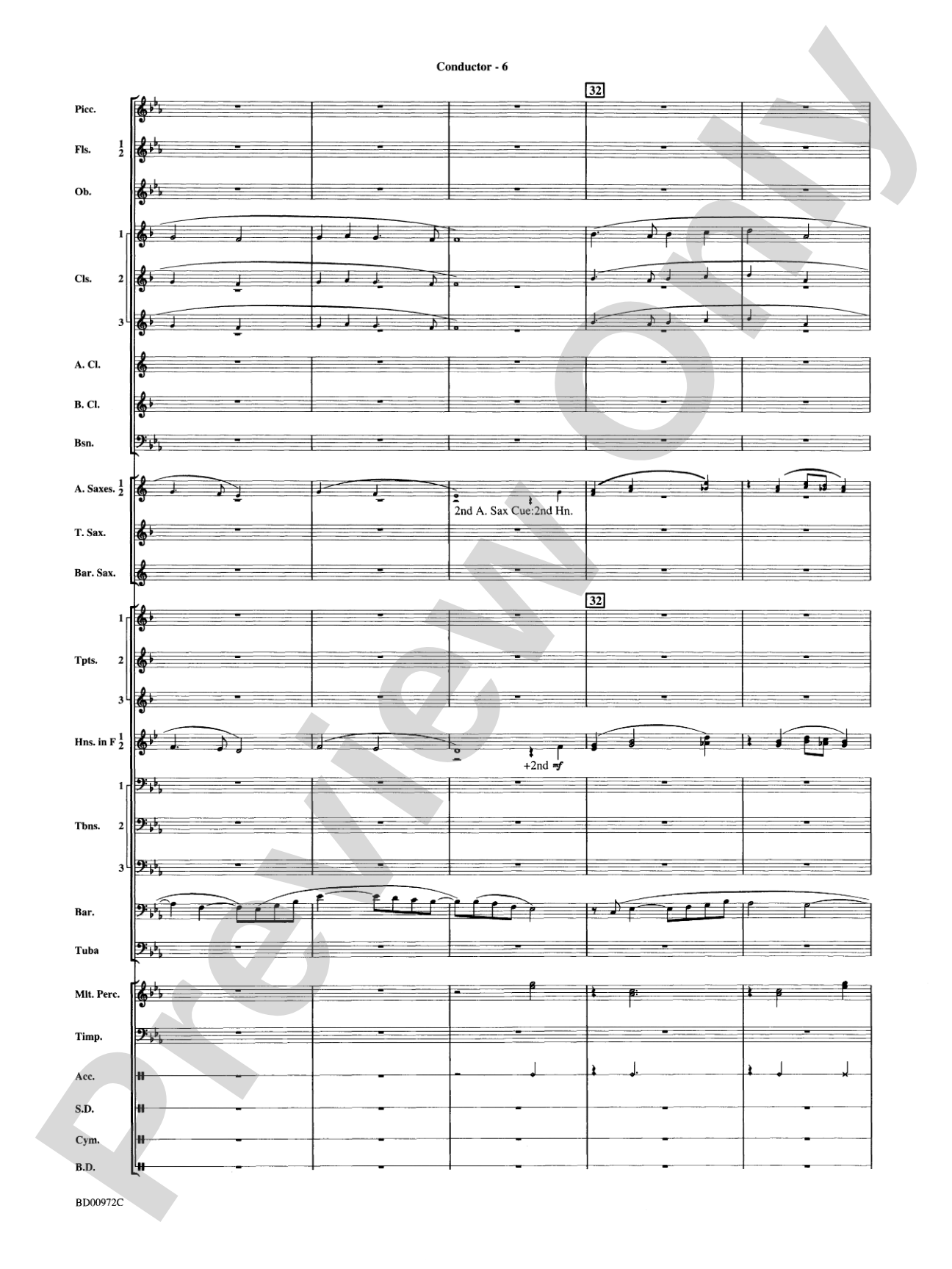 In the Bleak Midwinter: Concert Band Conductor Score & Parts