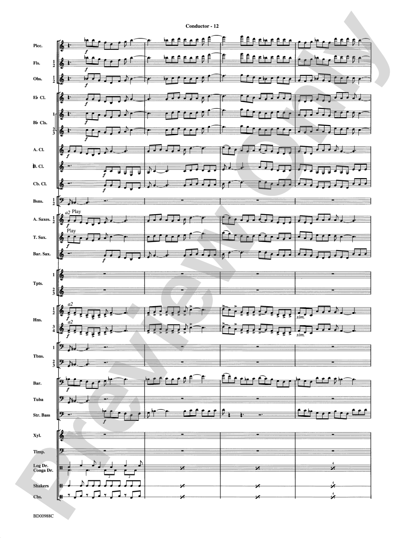 Kilimanjaro: An African Portrait: Concert Band Conductor Score & Parts