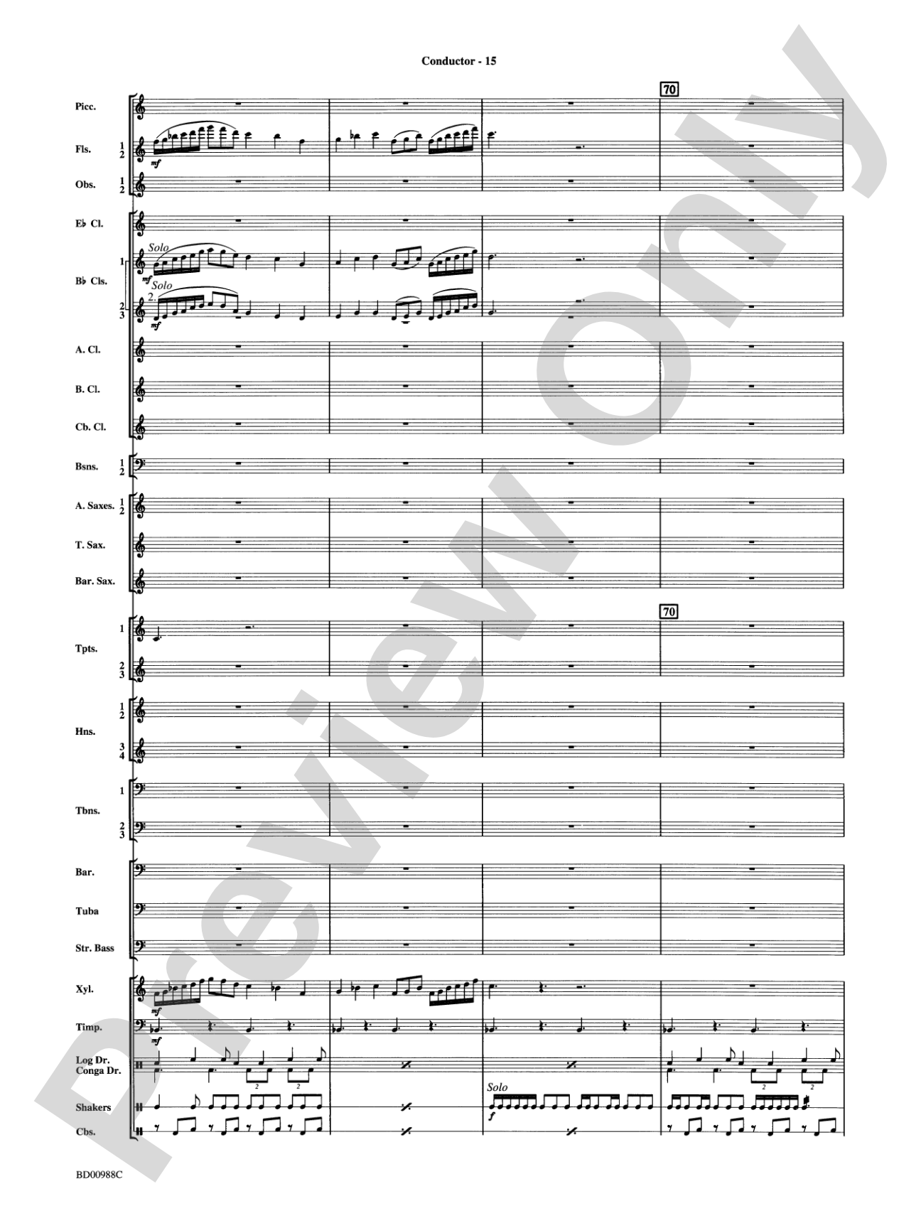 Kilimanjaro: An African Portrait: Concert Band Conductor Score & Parts