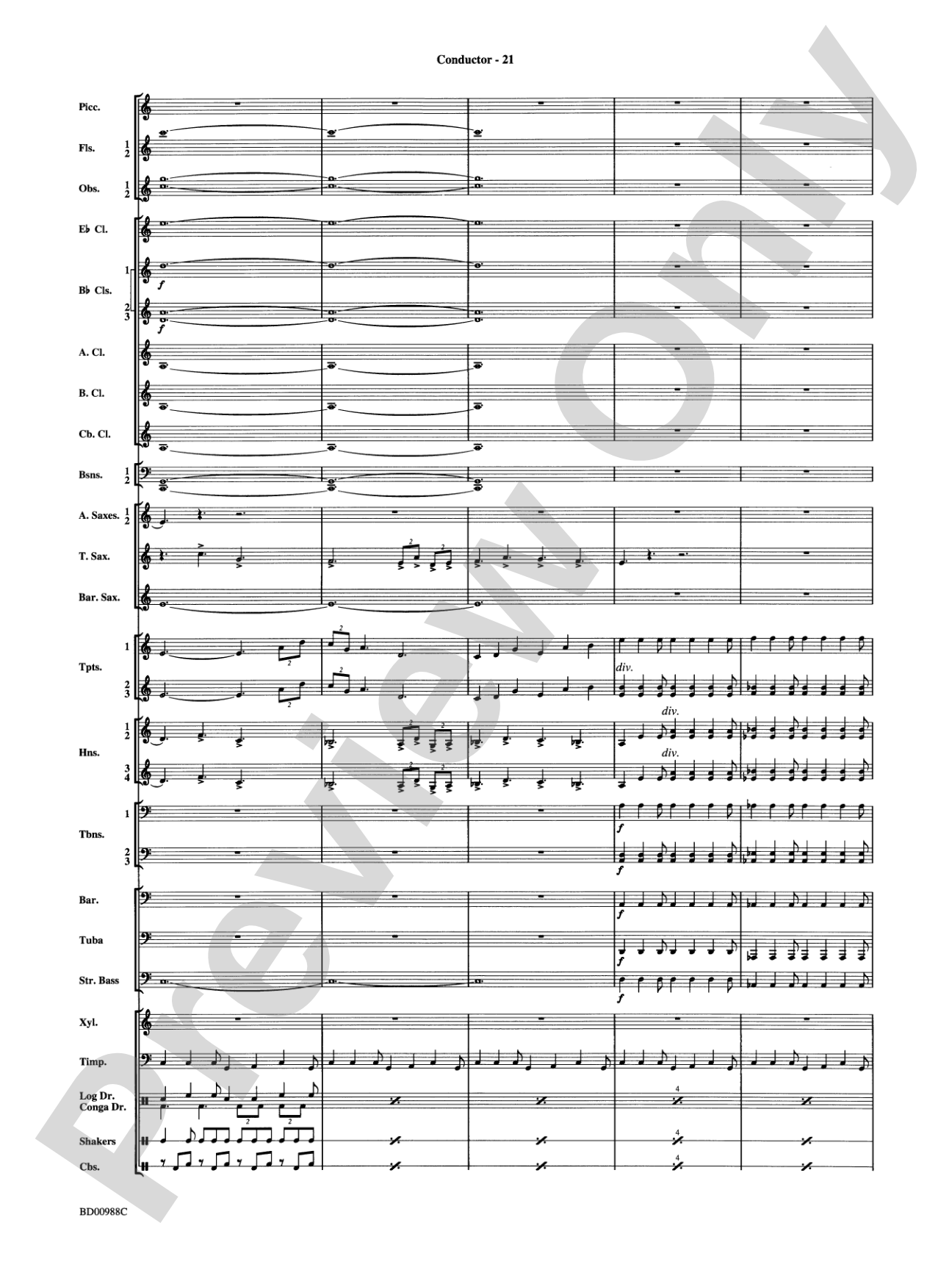 Kilimanjaro: An African Portrait: Concert Band Conductor Score & Parts