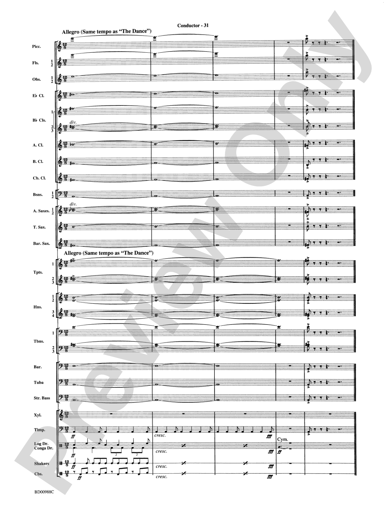 Kilimanjaro: An African Portrait: Concert Band Conductor Score & Parts